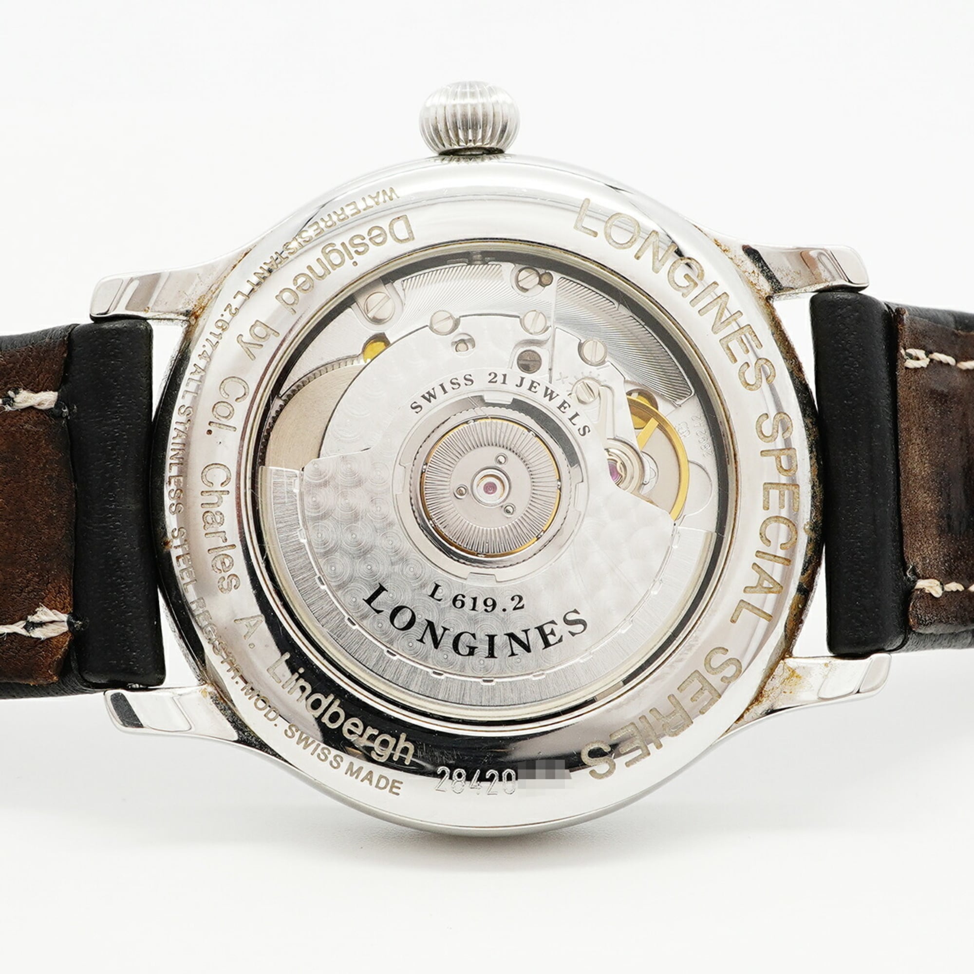 Longines Lindbergh L2.617.4 Black Dial Stainless steel 37mm Watch
