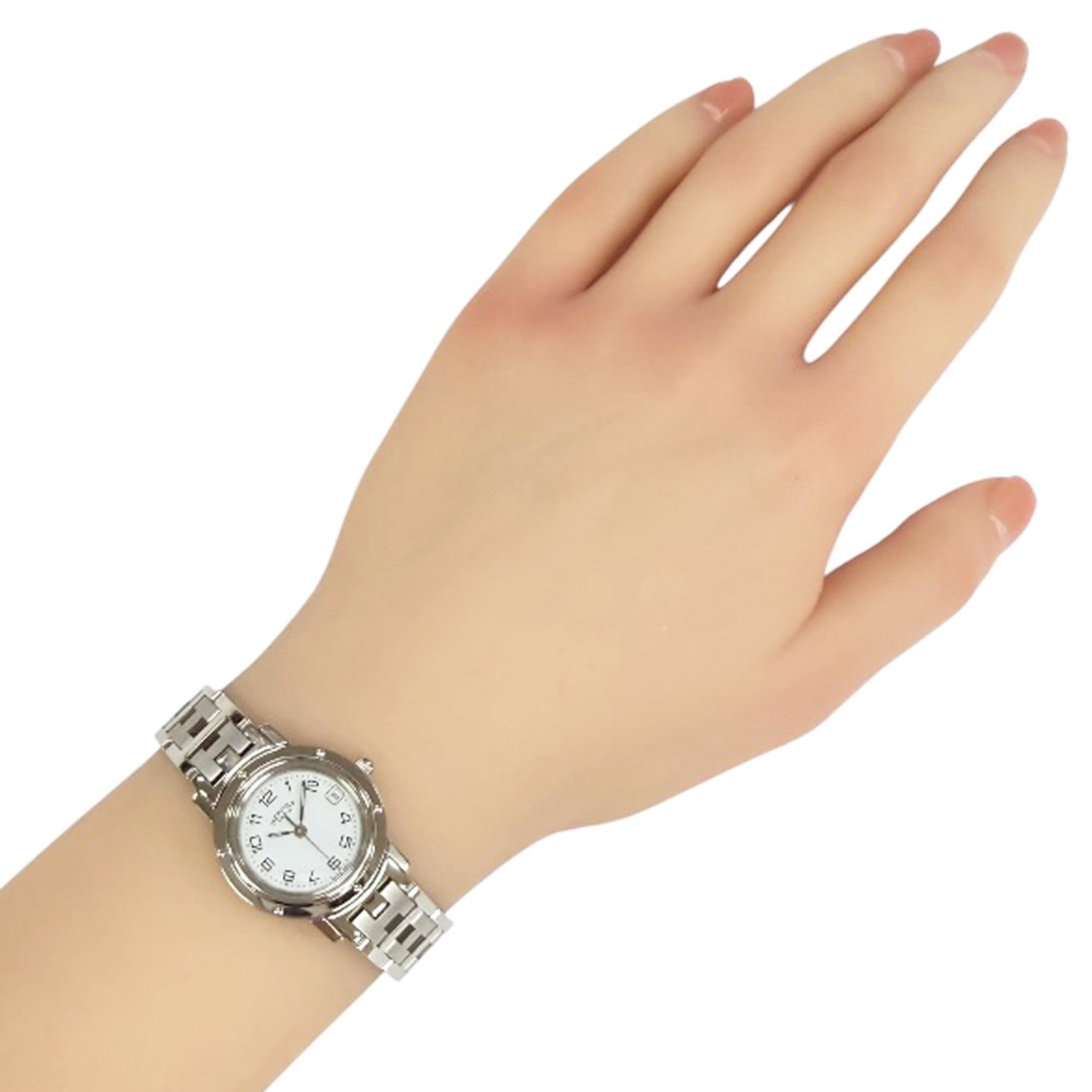 Hermes Clipper CL4.210 White Dial 24mm Watch