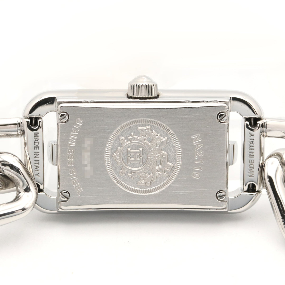 Hermes Nantucket NA2.110 horloge met zilveren wijzerplaat, 17 mm