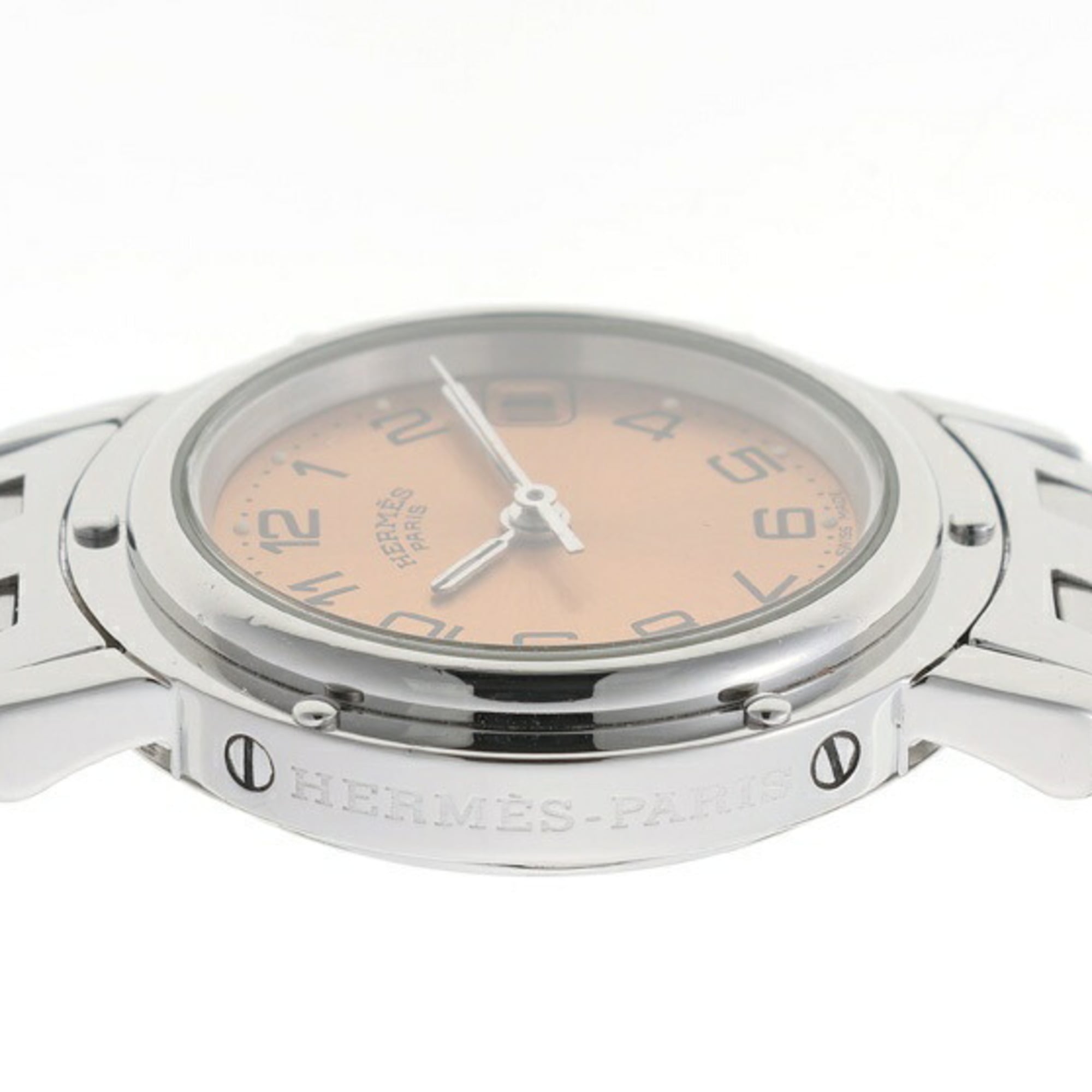 Hermes Clipper CL4.210 Pink Dial 24mm Watch