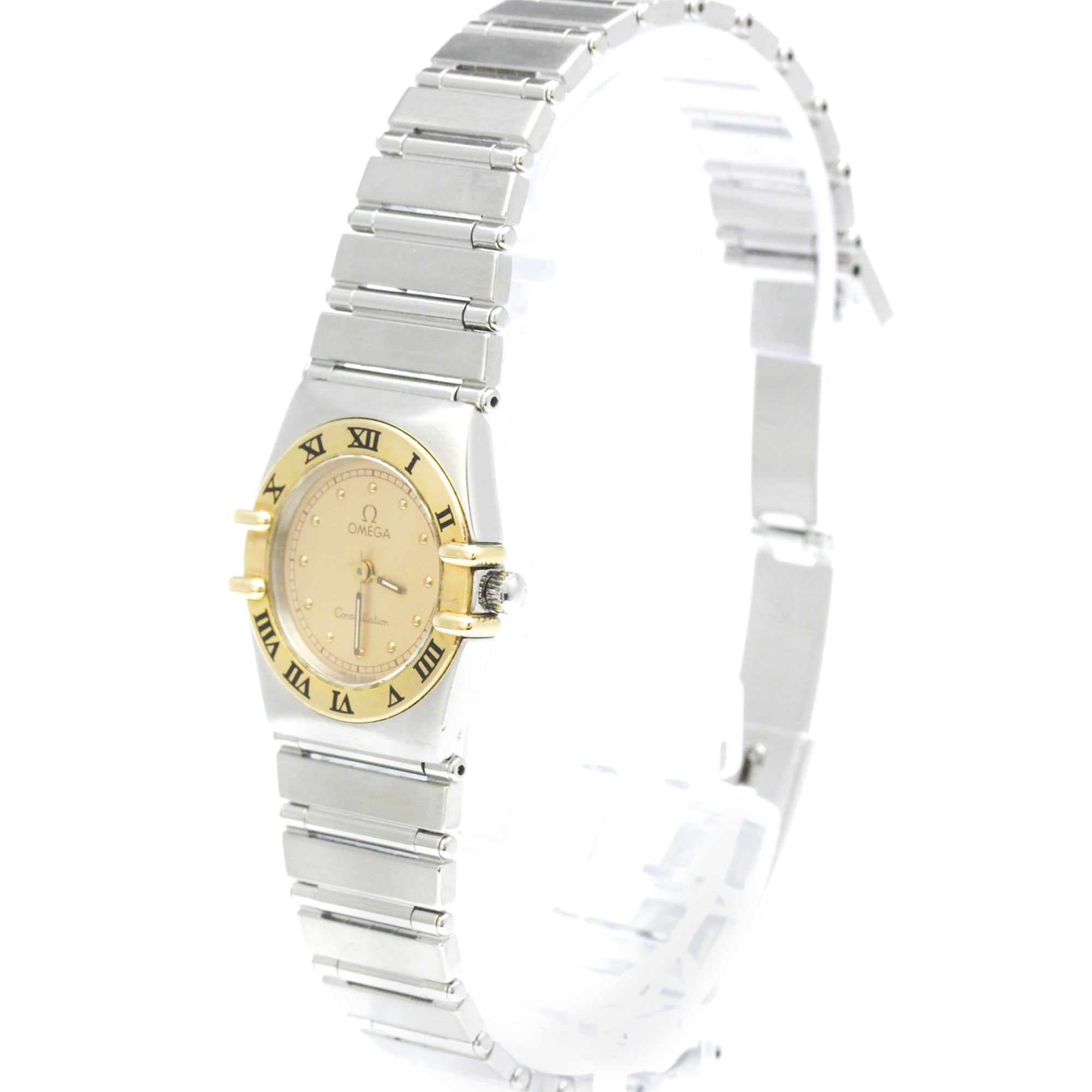 Montre Omega Constellation 7951080 à cadran doré, 22 mm