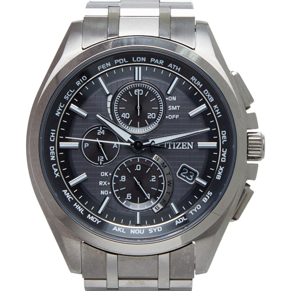 Citizen Attesa Eco-Drive H804-T018696 Gray Dial 41mm Watch
