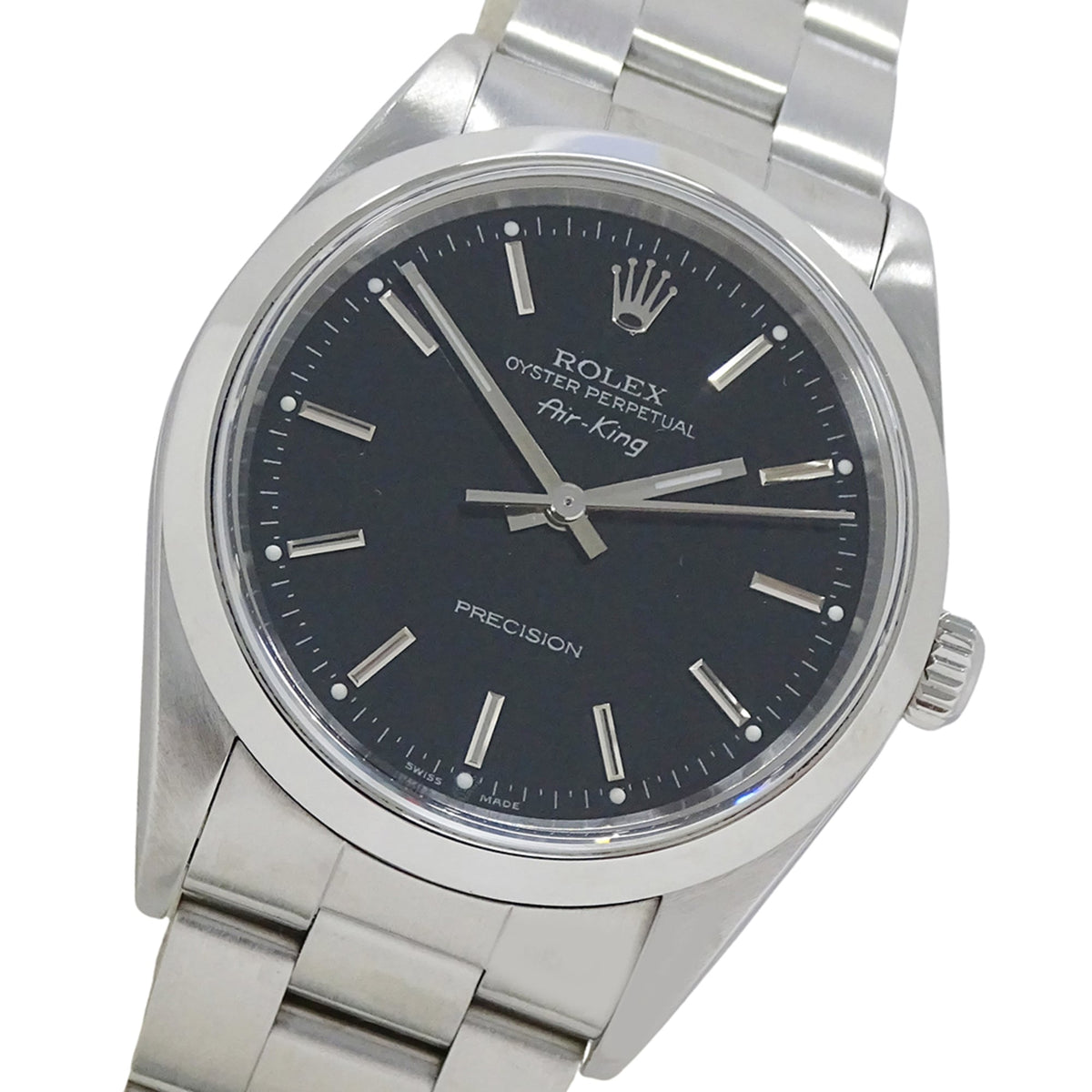 Rolex Air-King 14000M Schwarz Zifferblatt 34 mm Uhr