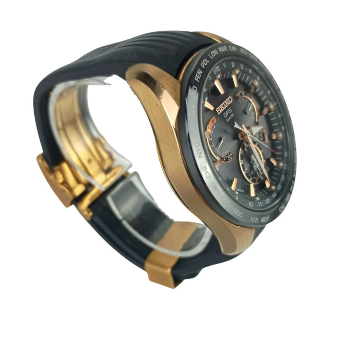 Seiko Astron GPS 8X-Serie Dual Time 8X53-0AC0 8X53-0AC0 SBXB055 Schwarz Zifferblatt 45 mm Uhr