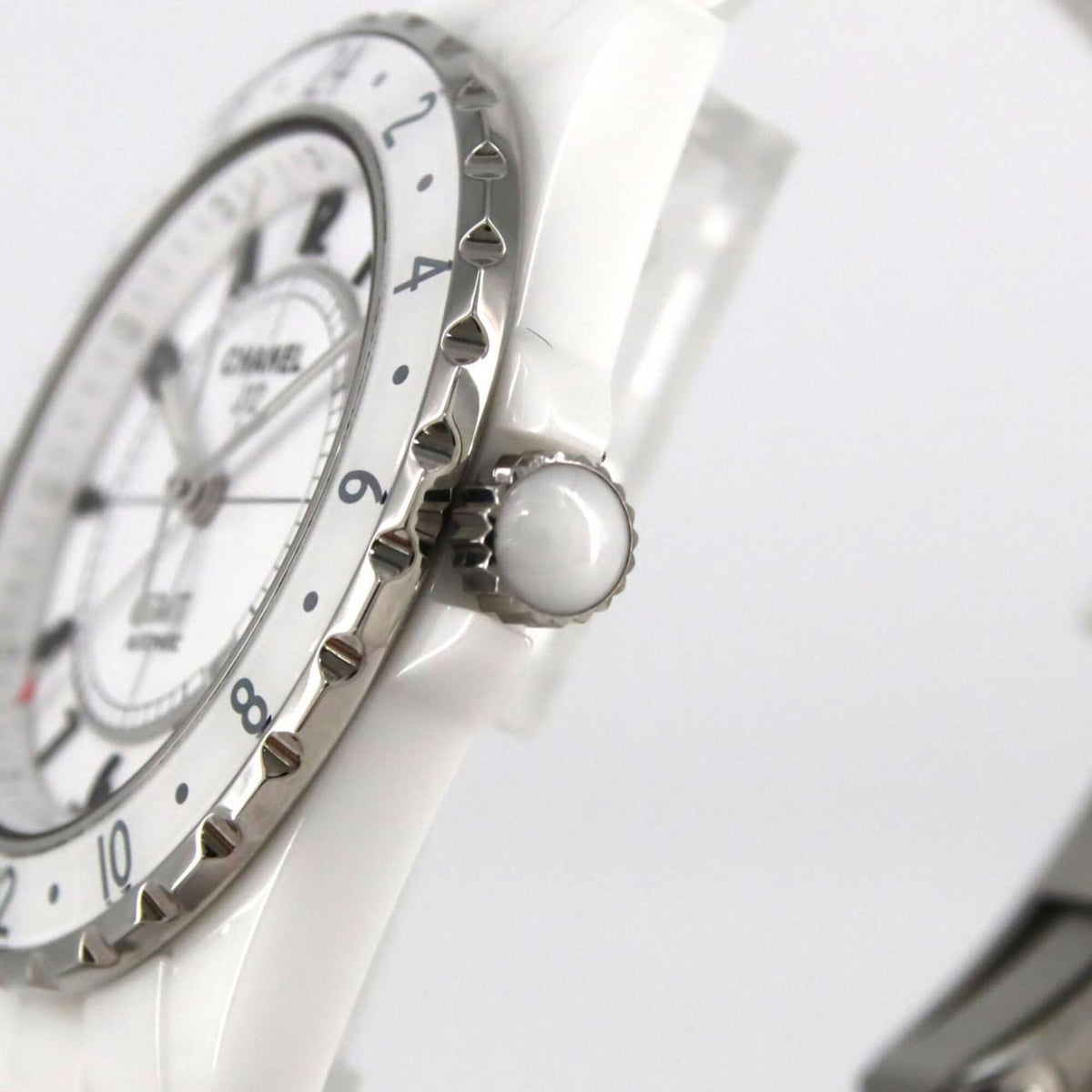 Chanel J12 42 mm GMT Keramik H2126 Weiß Zifferblatt 42 mm Uhr