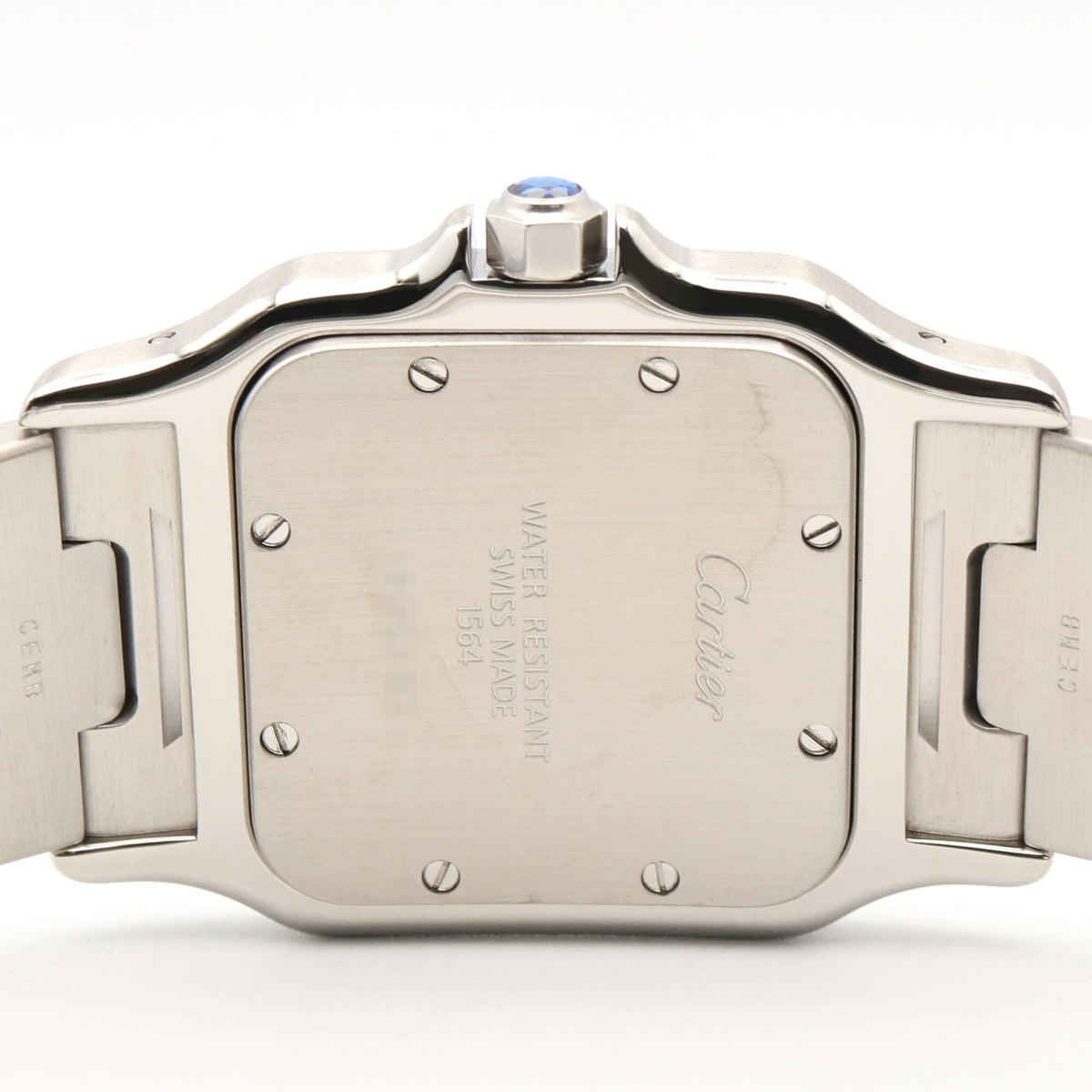 Montre Cartier Santos Galbee LM W20060D6, cadran argenté, 29 mm