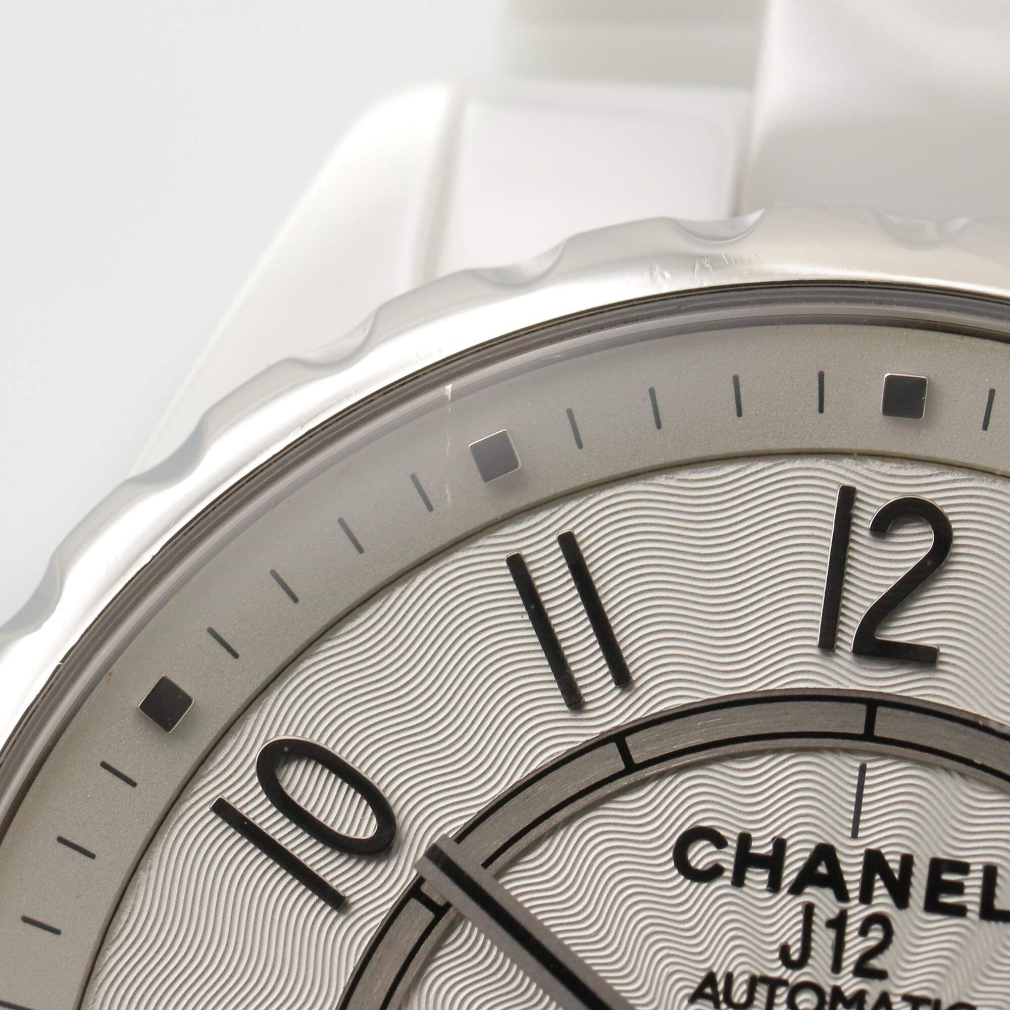 Montre Pour Hommes Chanel J12-365 en céramique Montre Pour Hommes, Blanc (H3837)