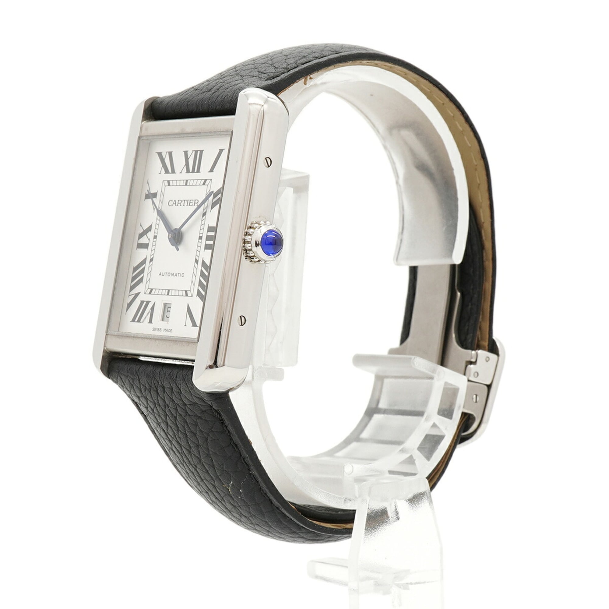 Montre Cartier Tank Solo XL WSTA0029, cadran argenté, 31 mm