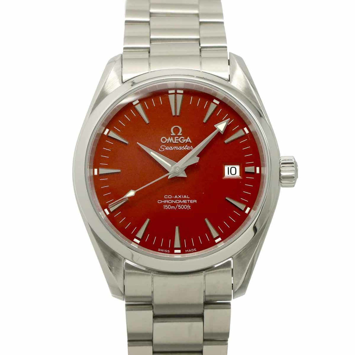 Omega Seamaster Aqua Terra Co-Axial 2503 60 Red color Dial 39mm Watch