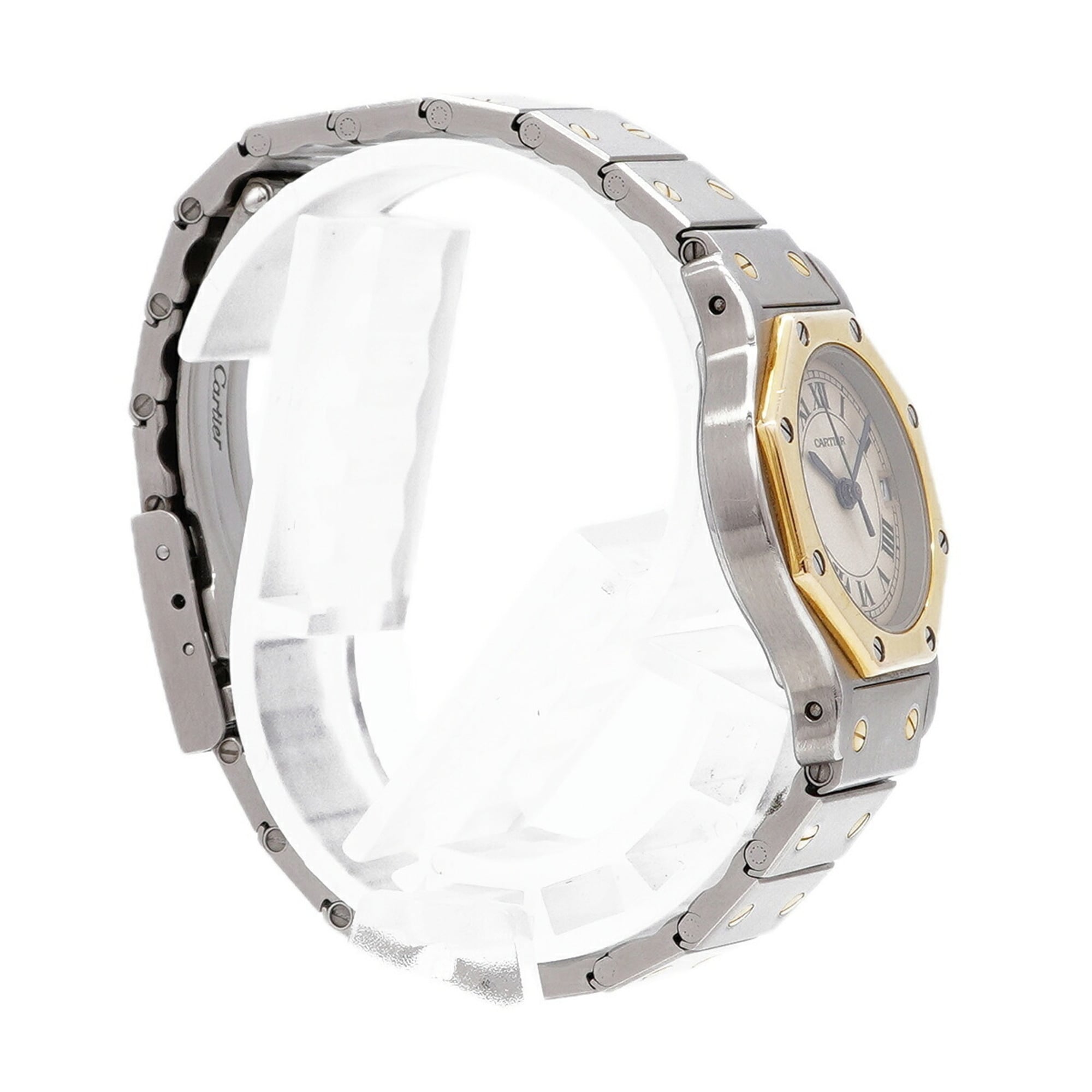 Cartier Santos Octagon SM W2001683 Beige Zifferblatt 24 mm Uhr