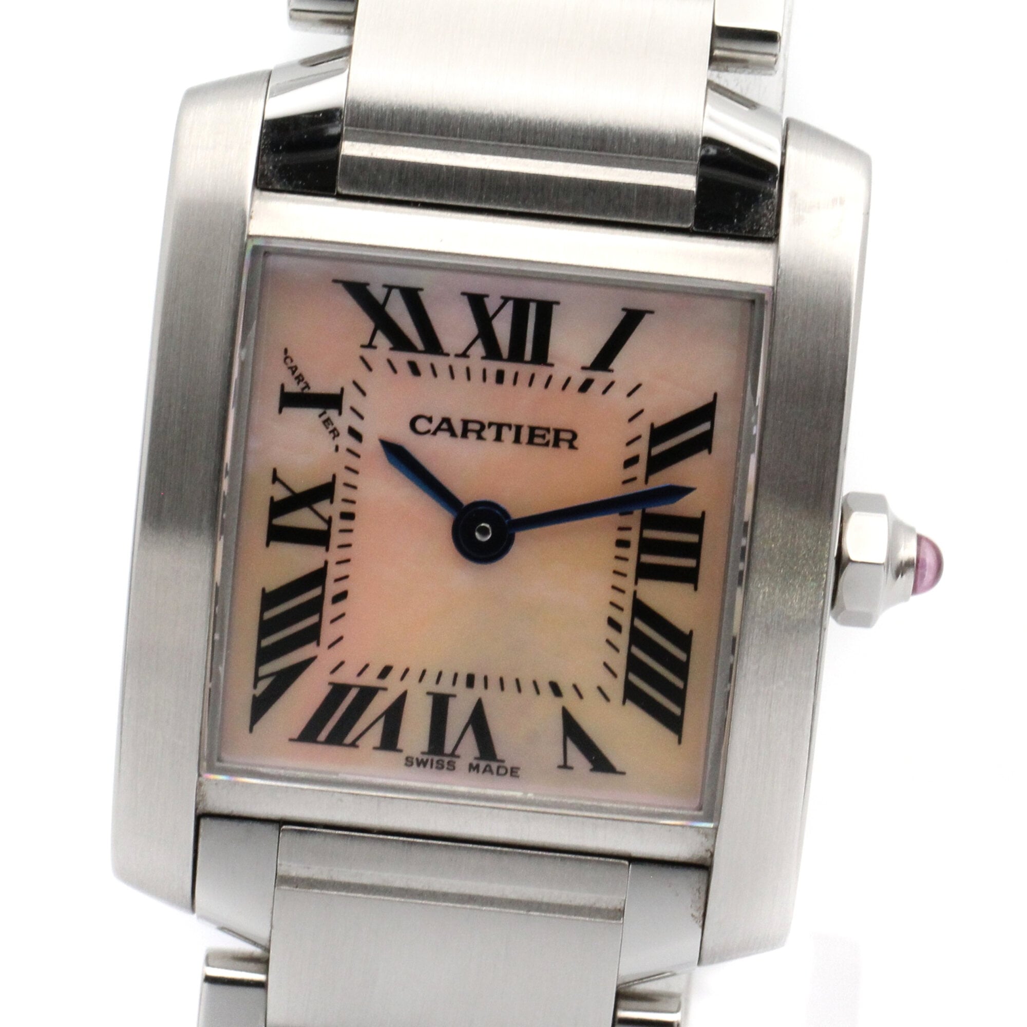 Cartier Tank Francaise W51028Q3 Pink Dial 20mm Watch