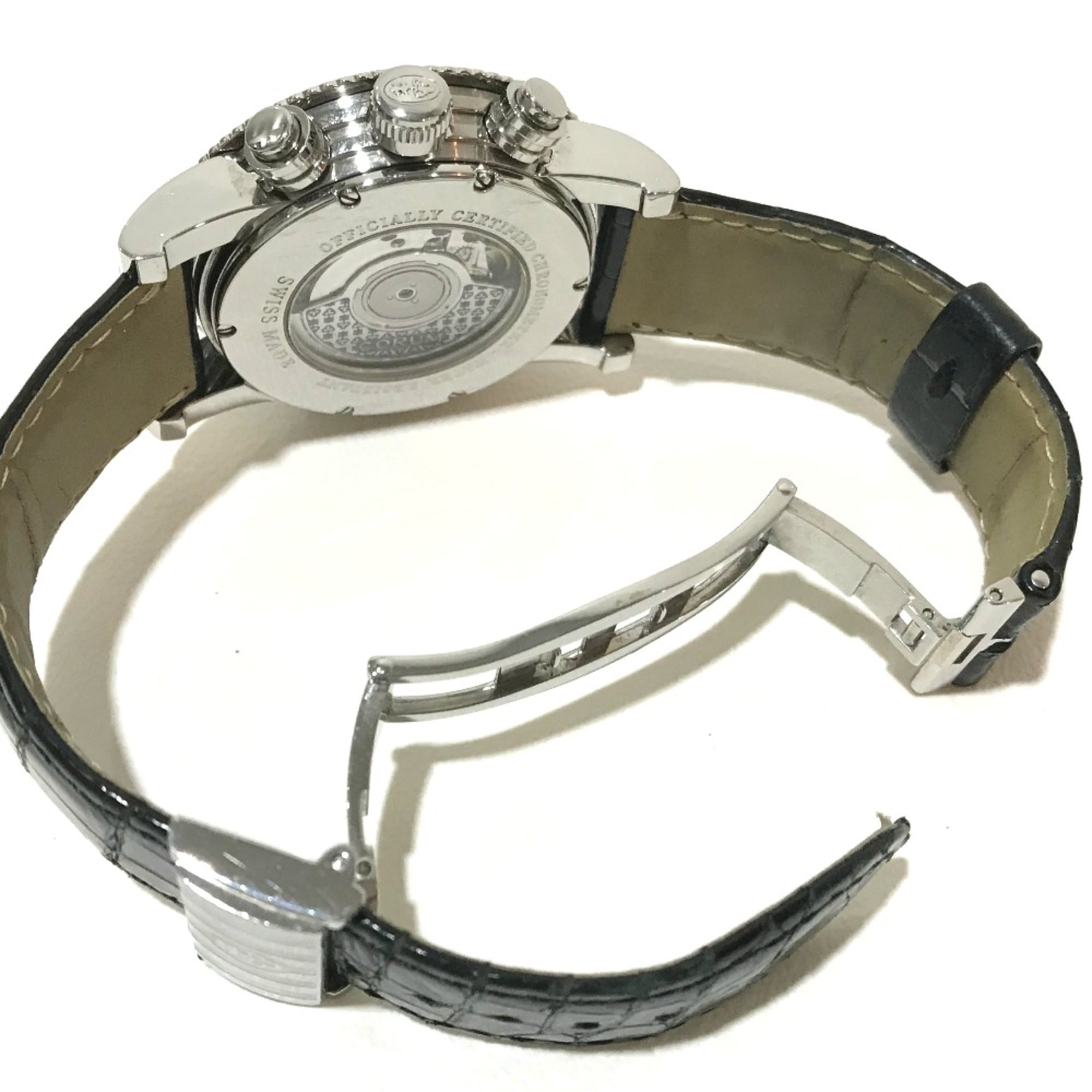 Corum 983.201.20 Armbanduhr mit RückseitenskalaAutomatik Silber Schwarz Armband