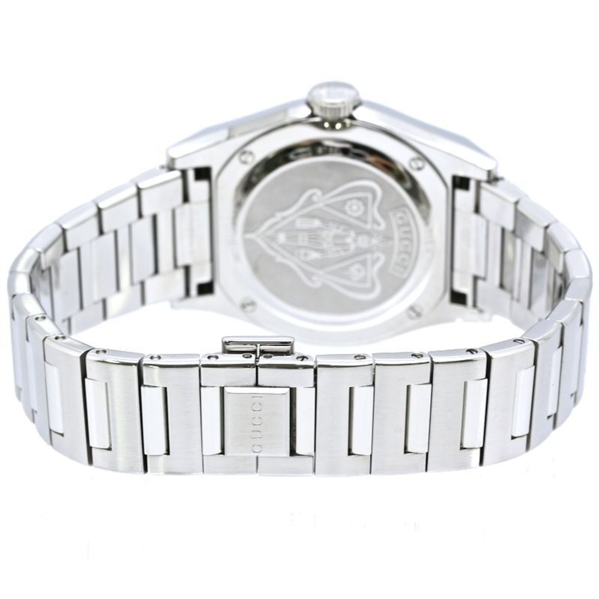 GUCCI Pantheon Bezel Diamond 10P YA115404 115.4 Boys' Stainless Steel 40561