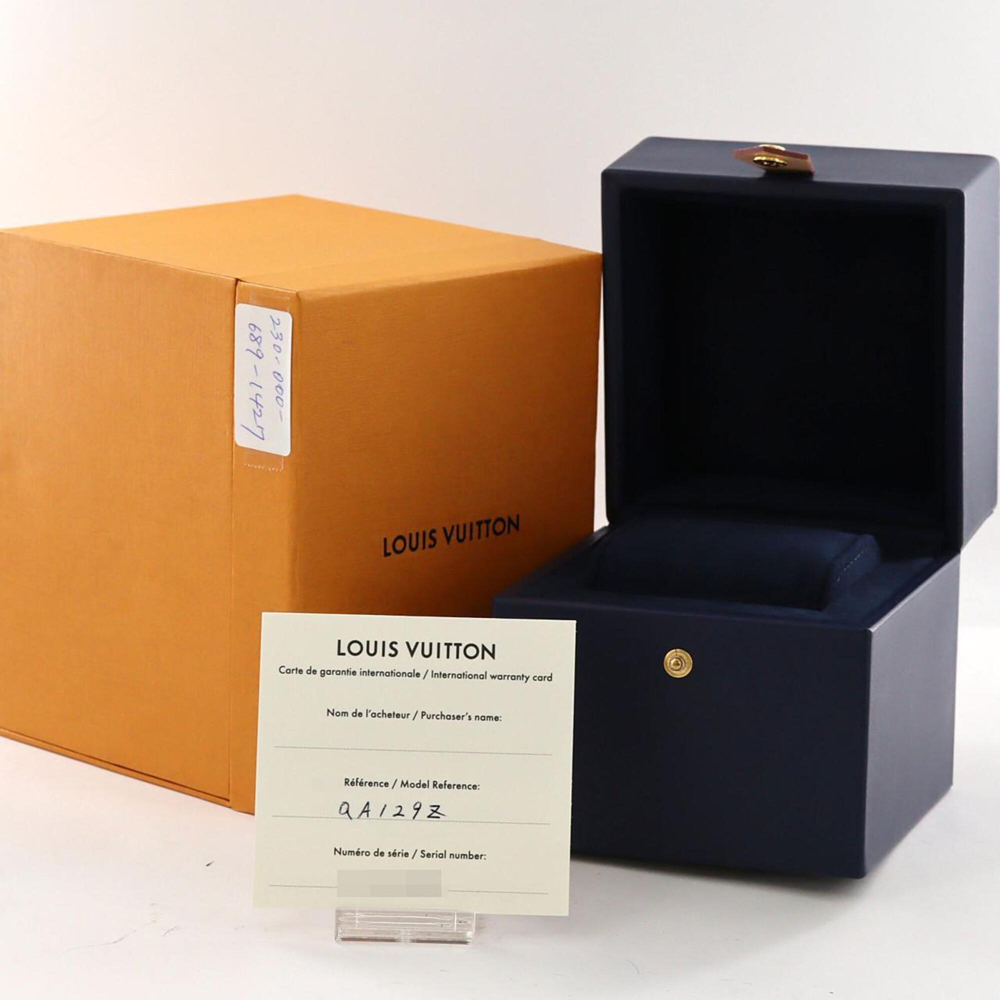Louis Vuitton Tambour Chrono Damier Cobalt V Rainbow PVDxPG LIMITED QA129 SSxPG Automatic