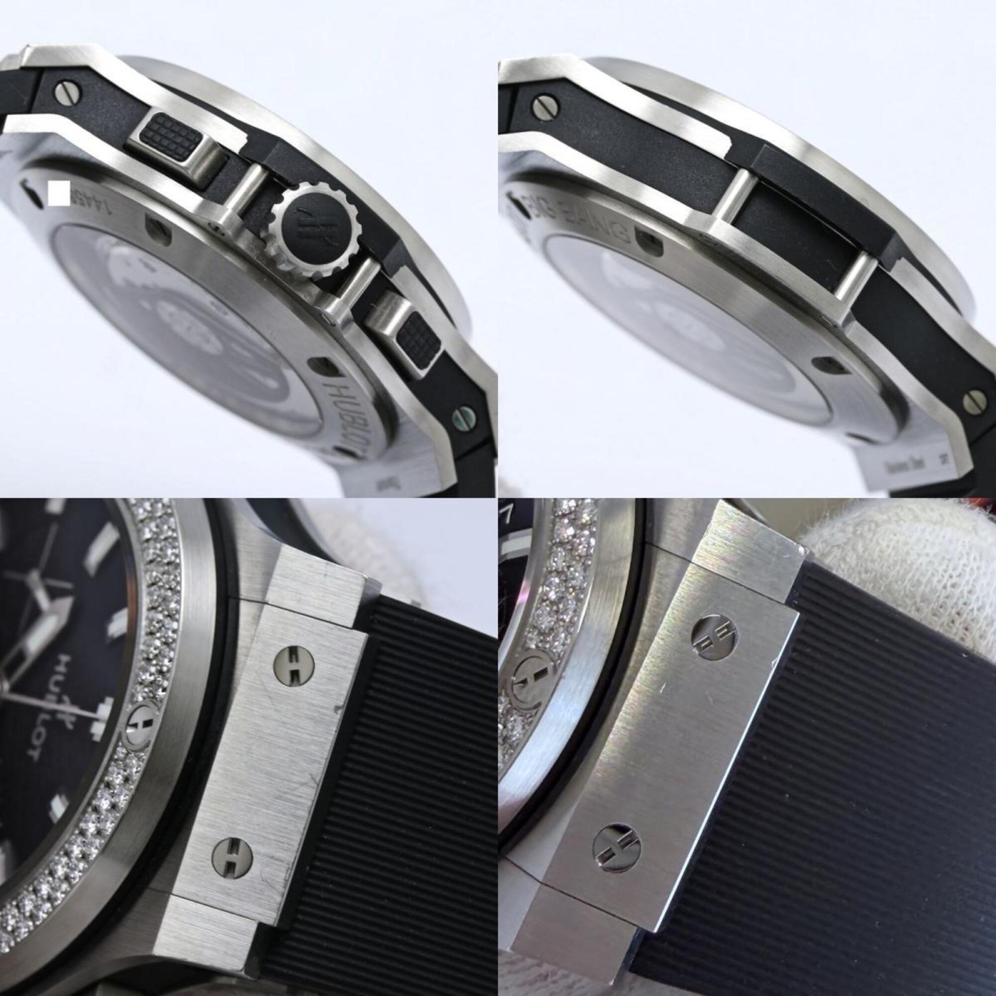 Hublot Big Bang Stahl Chronograph Diamant 301.SX.1170.RX.1104 Schwarz Zifferblatt 48 mm Uhr