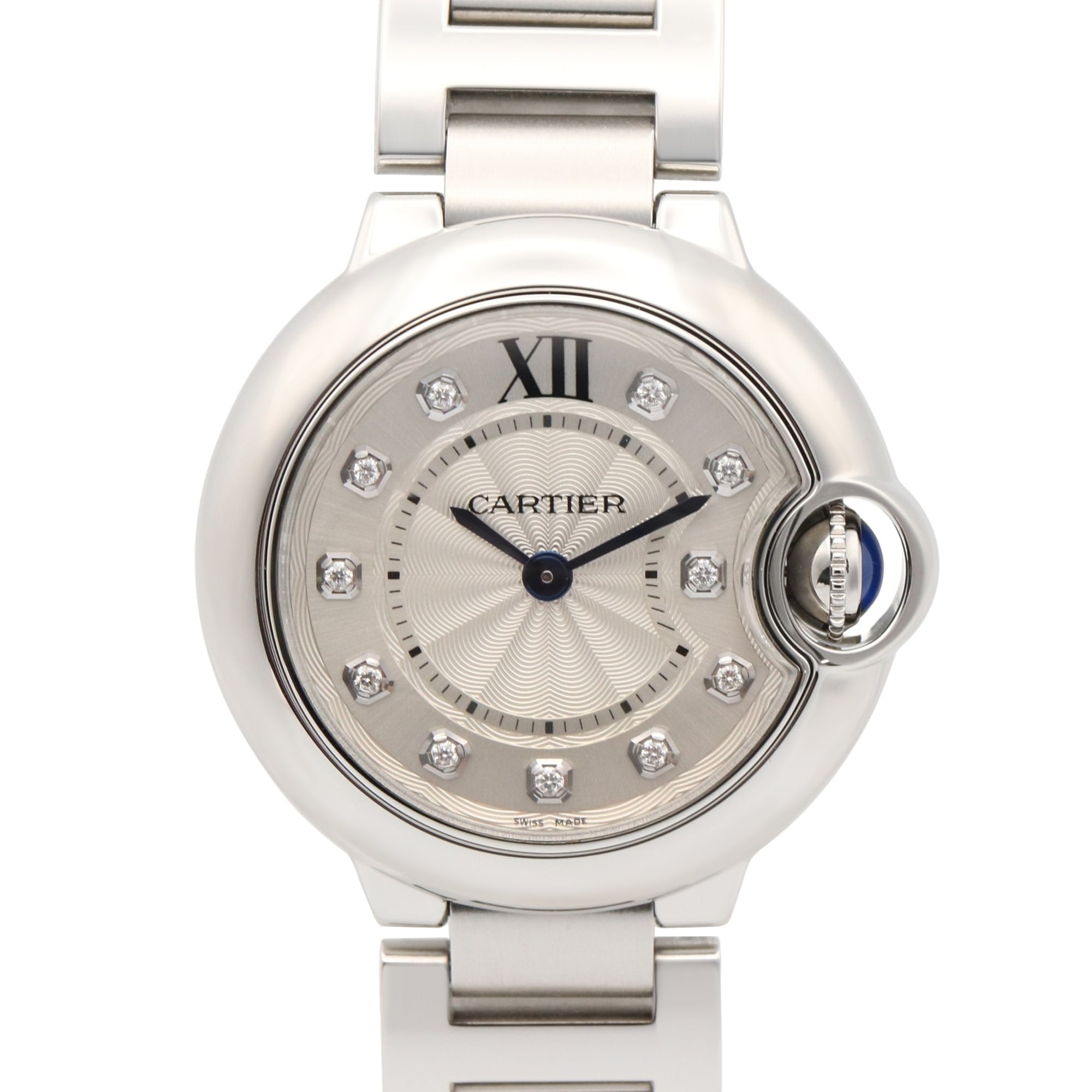 Cartier Ballon Bleu SM WE902073 Silver Dial 28mm Watch