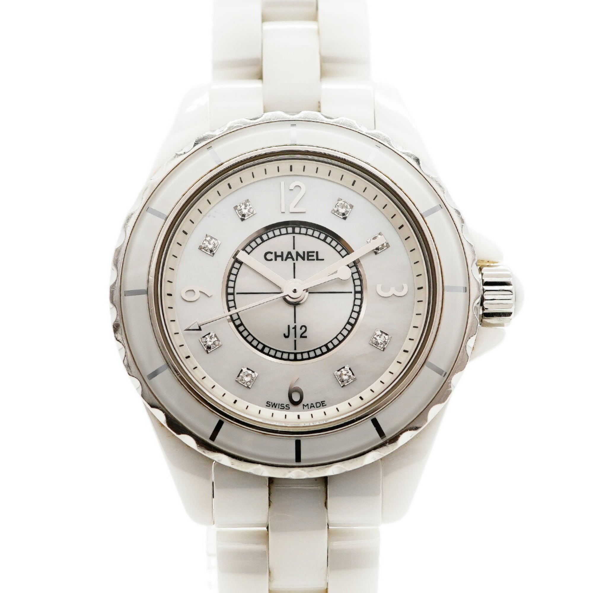 Chanel J12 H2570 White Dial Women's Watch
