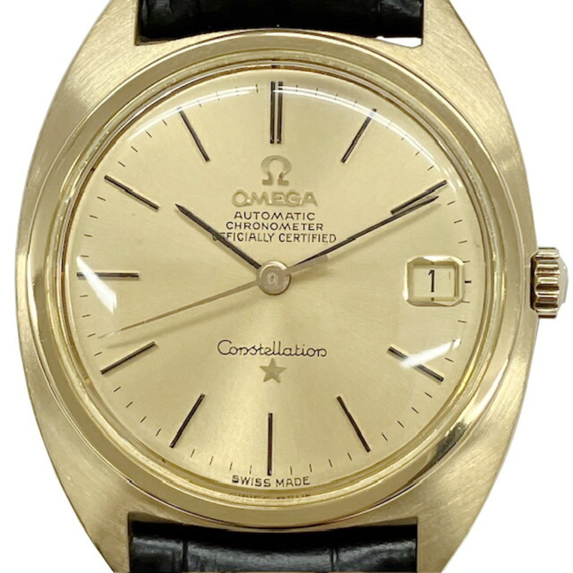 OMEGA Constellation 168.009 Cal. 561 750 168.017 18-Karat-Automatikuhr mit Datumumsanzeige für Herren