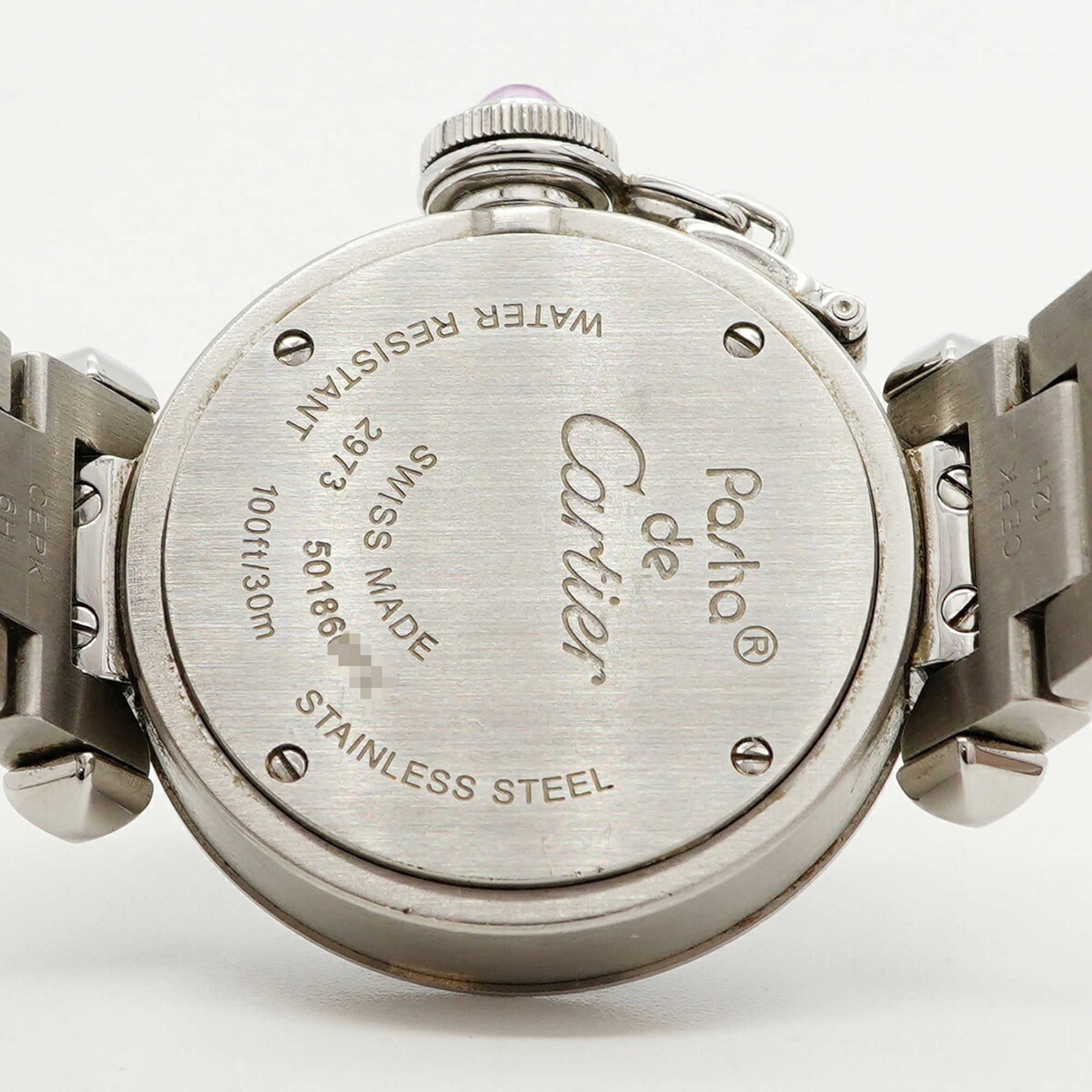 Cartier Miss Pasha W3140008 Pink Dial 26mm Watch