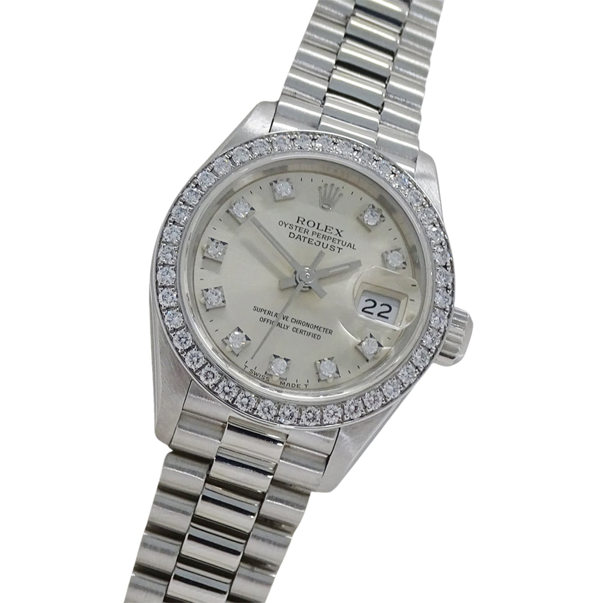 Rolex Datejust 69136G Silver Dial 26mm Watch