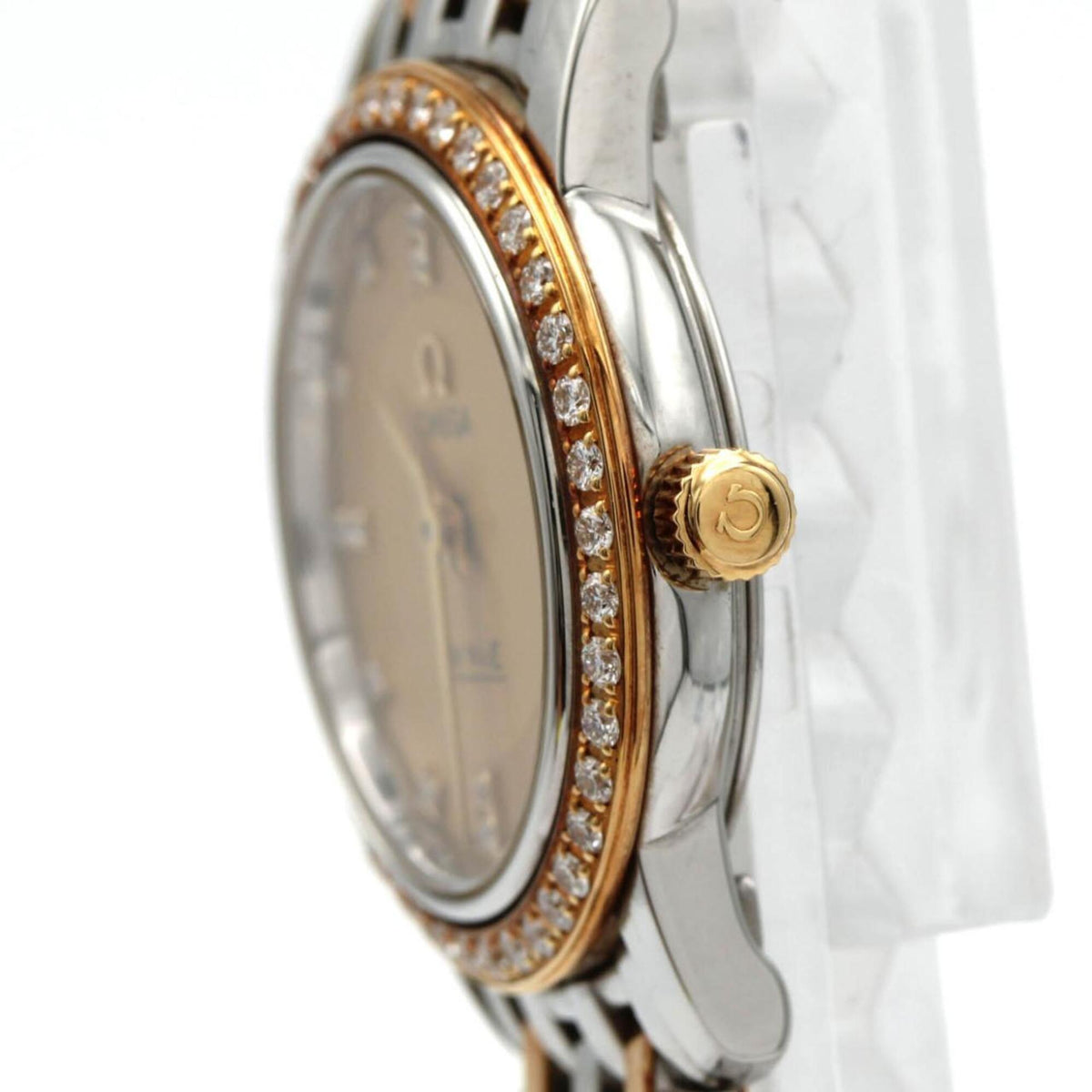 Omega De Ville Prestige Combination D-16P 413.25.22.60.58.001 Horloge met gouden wijzerplaat, 22 mm