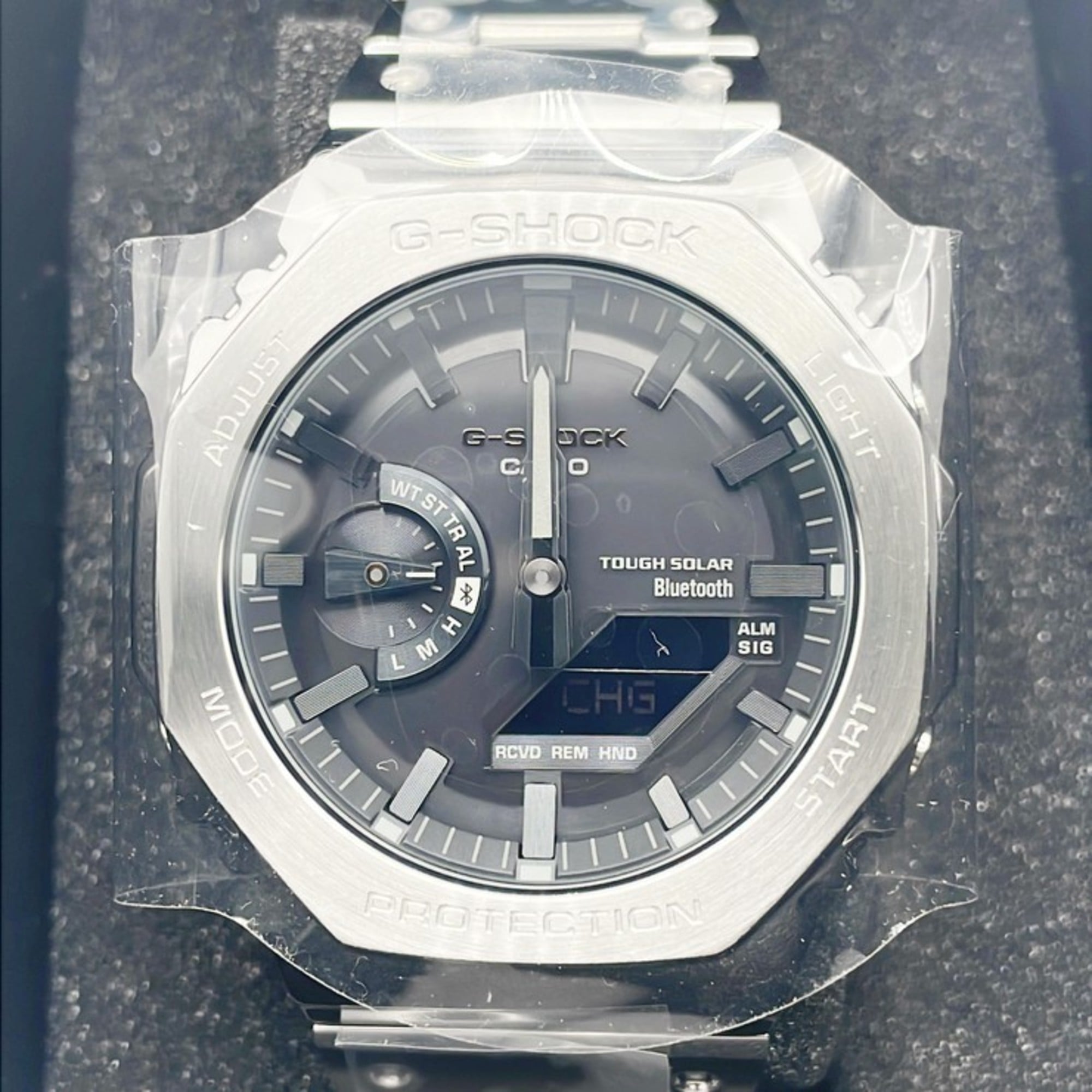 CASIO GSHOCK FULL METAL 2100 Series GMB2100D1AJF Men's Watch, Black/Silver