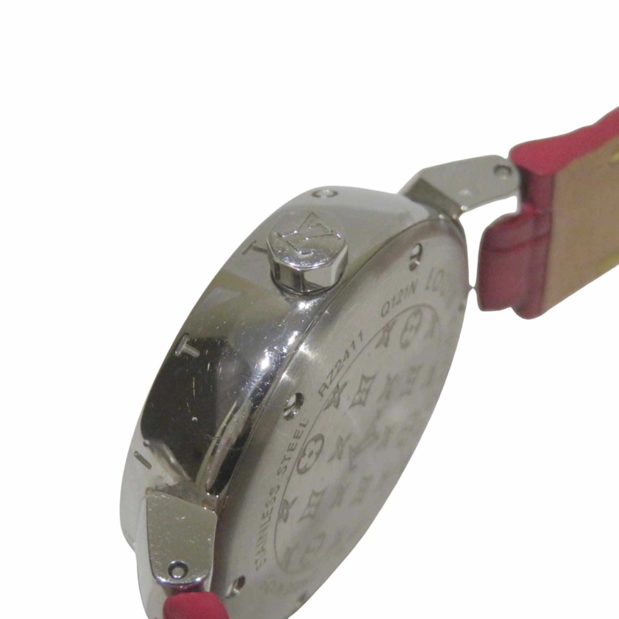 Louis Vuitton Tambour Q121N Red Dial 27mm Watch