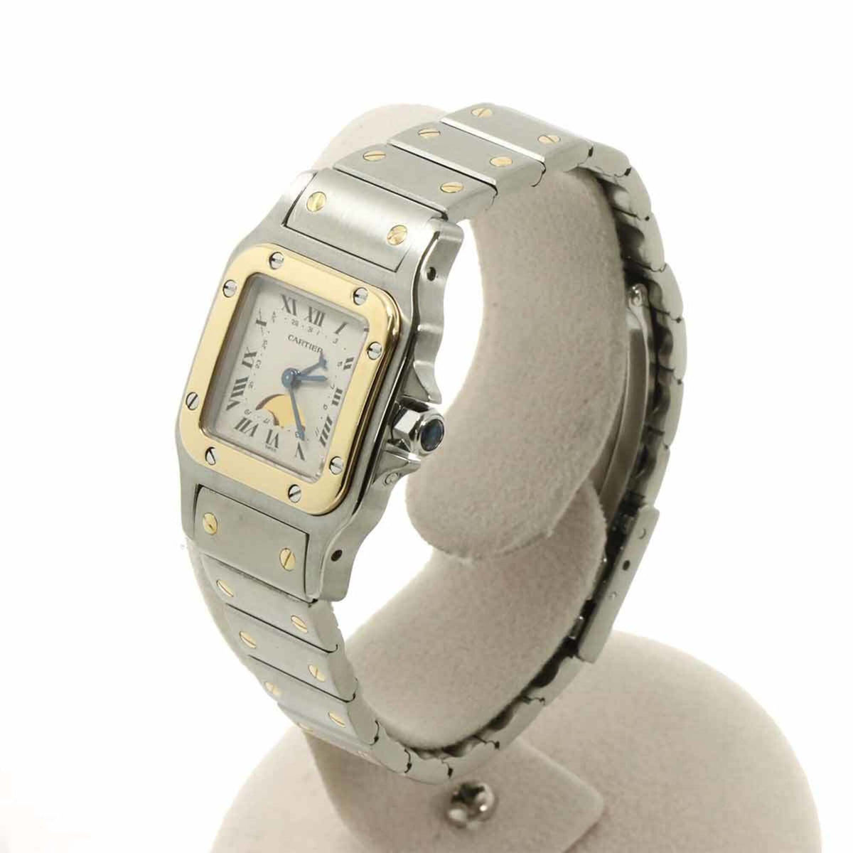 Cartier Santos Galbee SM Mondphase W20008C4 Silber Zifferblatt 24 mm Uhr