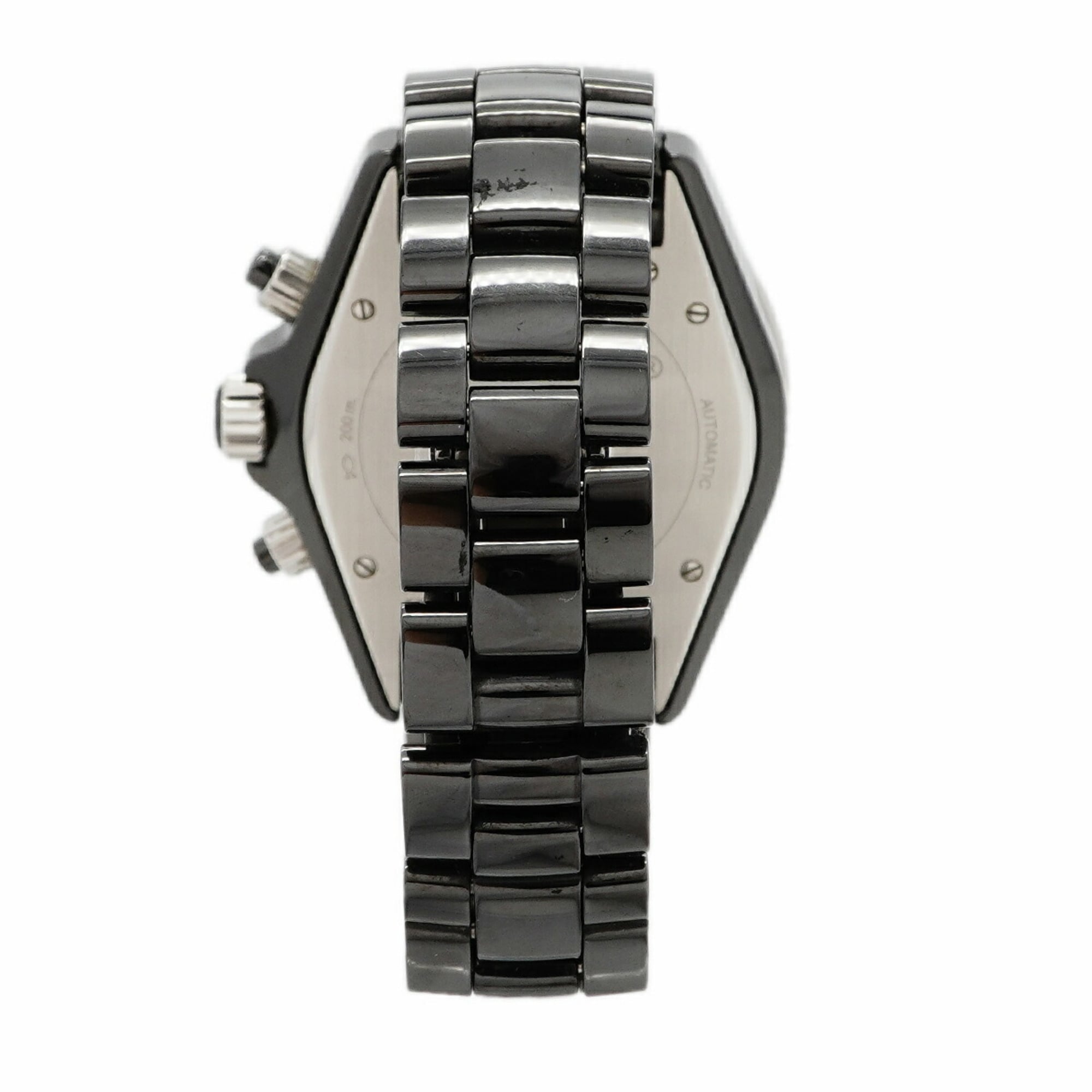 Chanel J12 Diamond H2419 Black Dial Men's Watch