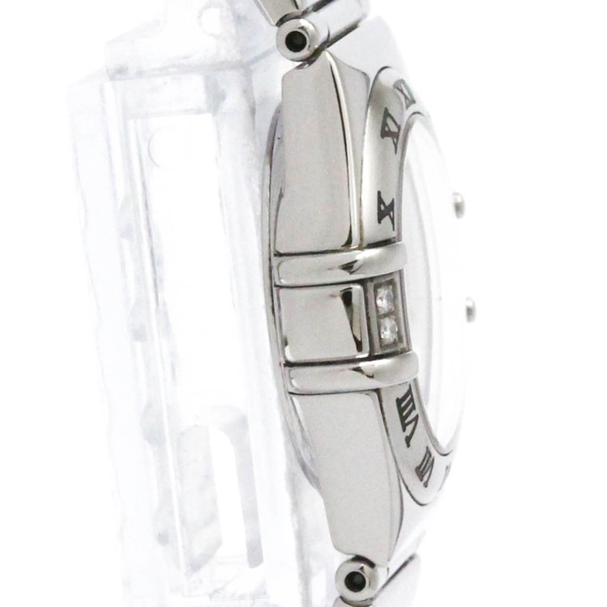OMEGA Constellation Damenuhr aus Stahl Quarz Diamanten und Perlmuttzifferblatt 1566.76