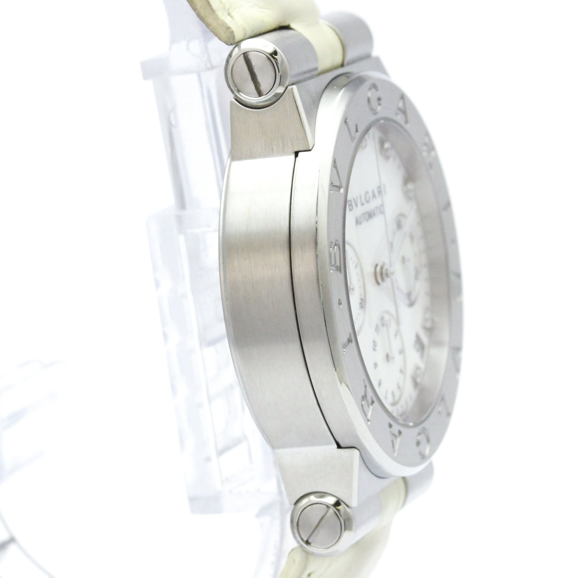 BVLGARI Diagono Chronograph Diamond MOP Steel Ladies DG35SCH