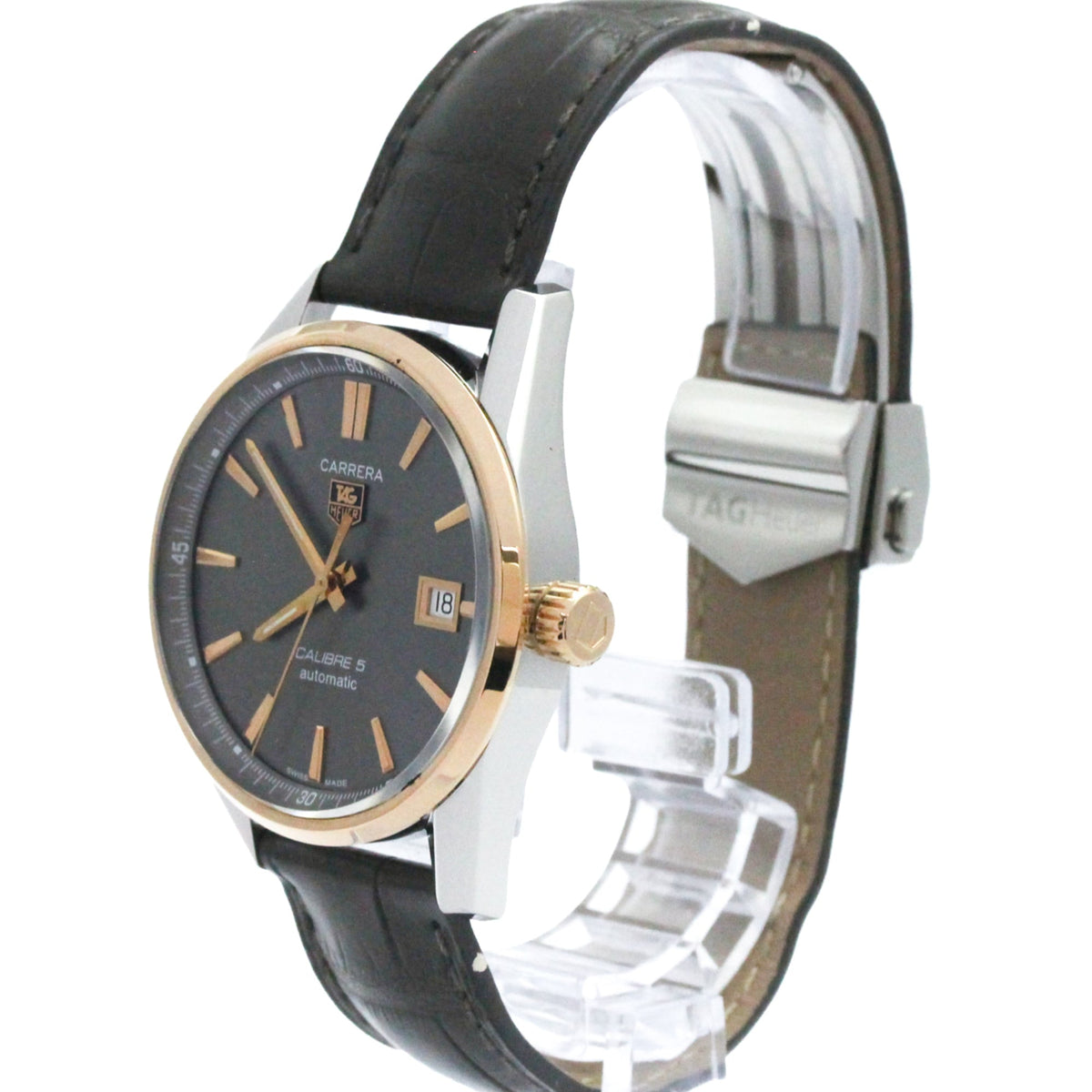 TAG Heuer Carrera WAR215E met grijze wijzerplaat 39mm Horloge