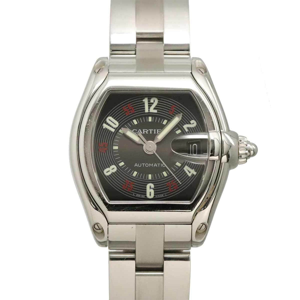 Cartier Roadster LM W62002V3 Black Dial 39mm Watch