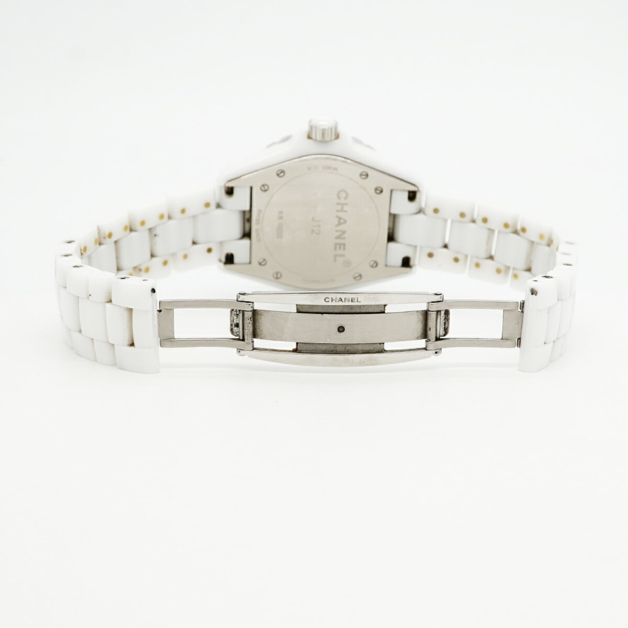 Chanel J12 Diamond H1629 White Dial Men's Watch