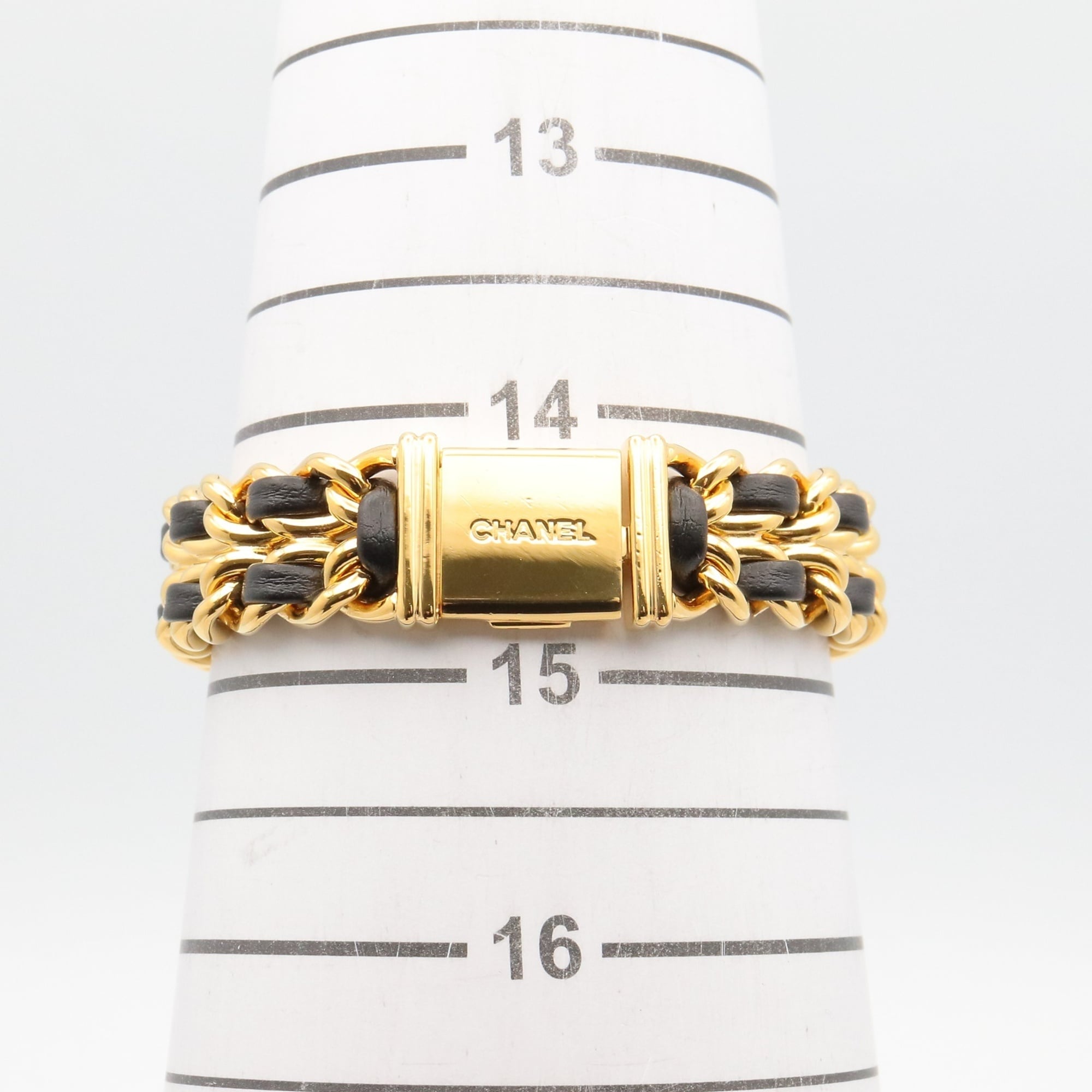 Chanel Premiere H0001 Black Dial Gold plated 20mm Watch