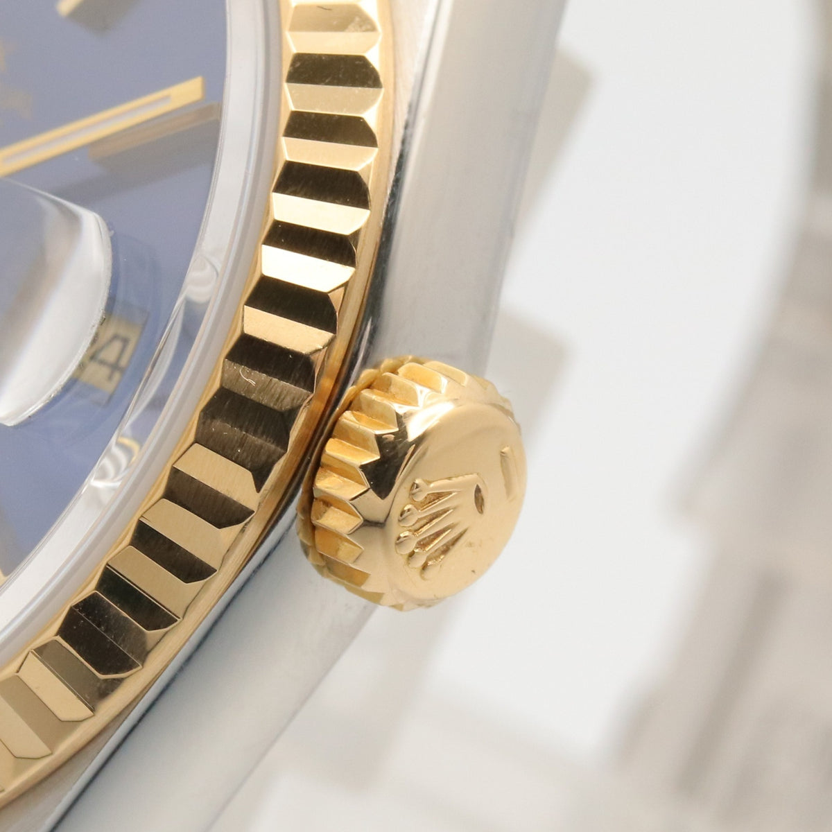 Rolex Datejust R-Serie 18 K (16233, blaues Zifferblatt, 36 mm Uhr)