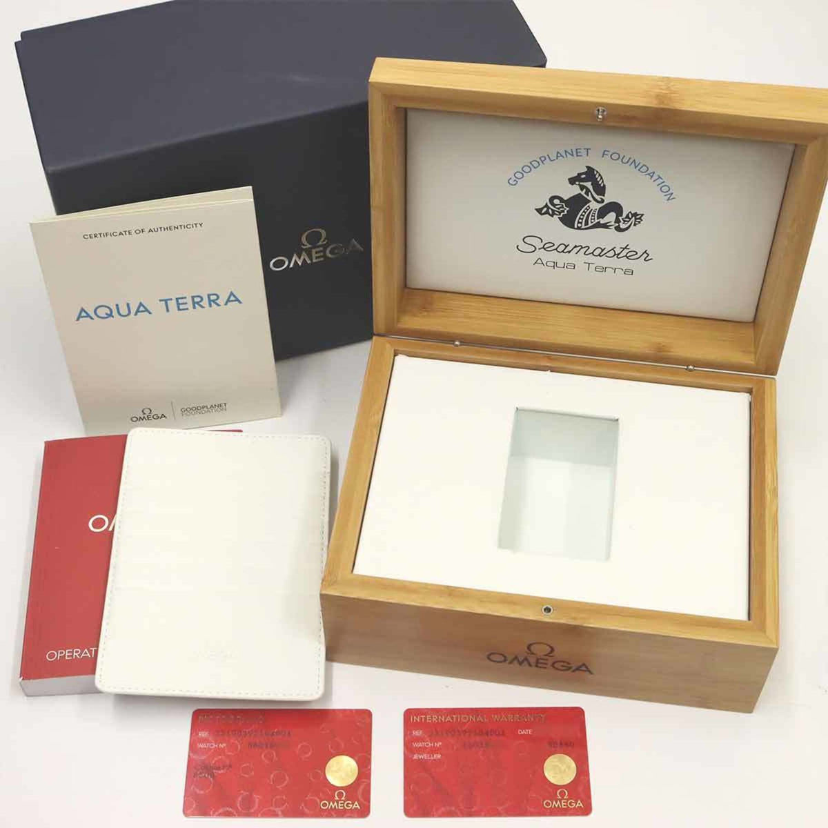 Omega Seamaster Aqua Terra GoodPlanet 231 90 39 21 04 001 White Dial 39mm Watch