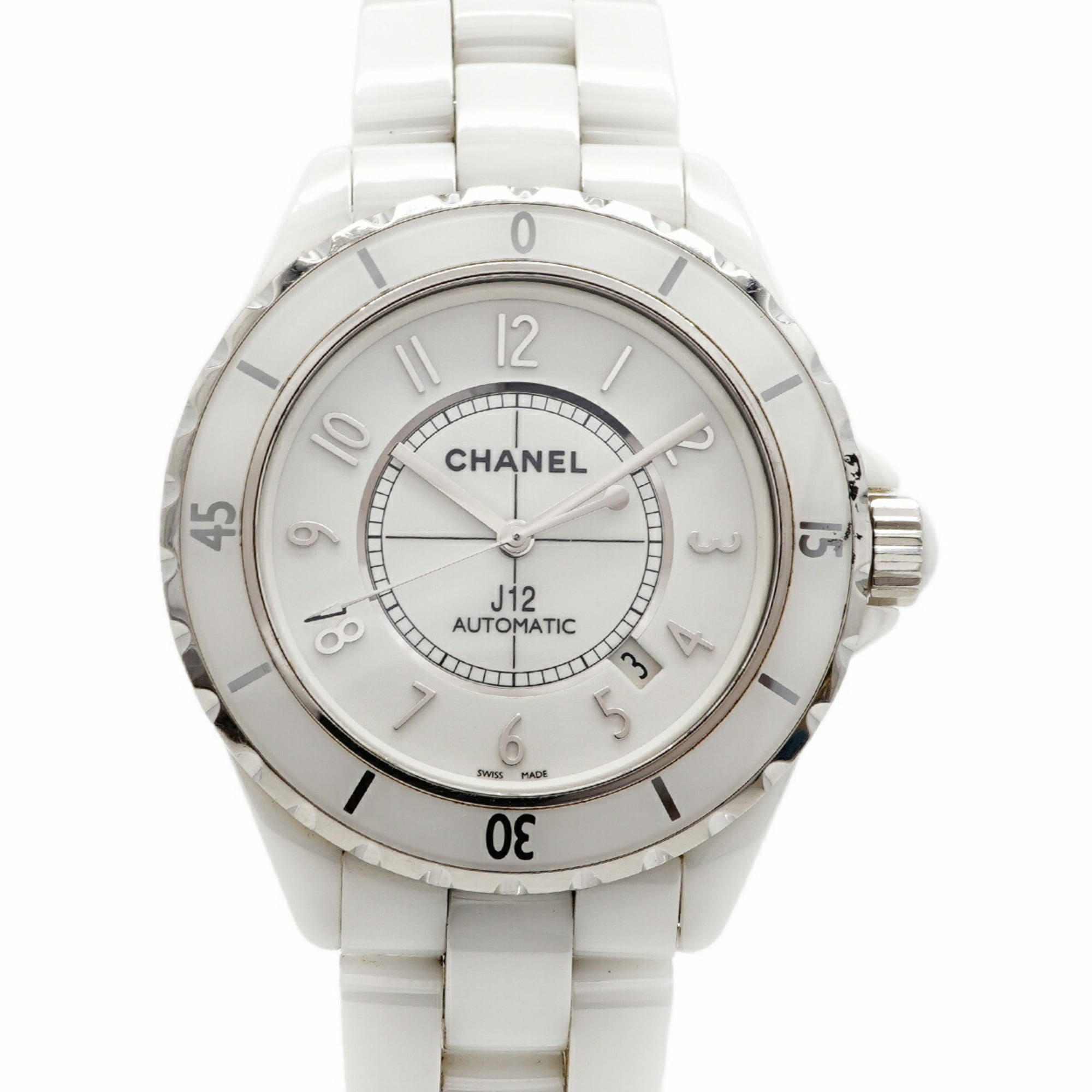 Chanel J12 H2891 White Dial Men's Watch