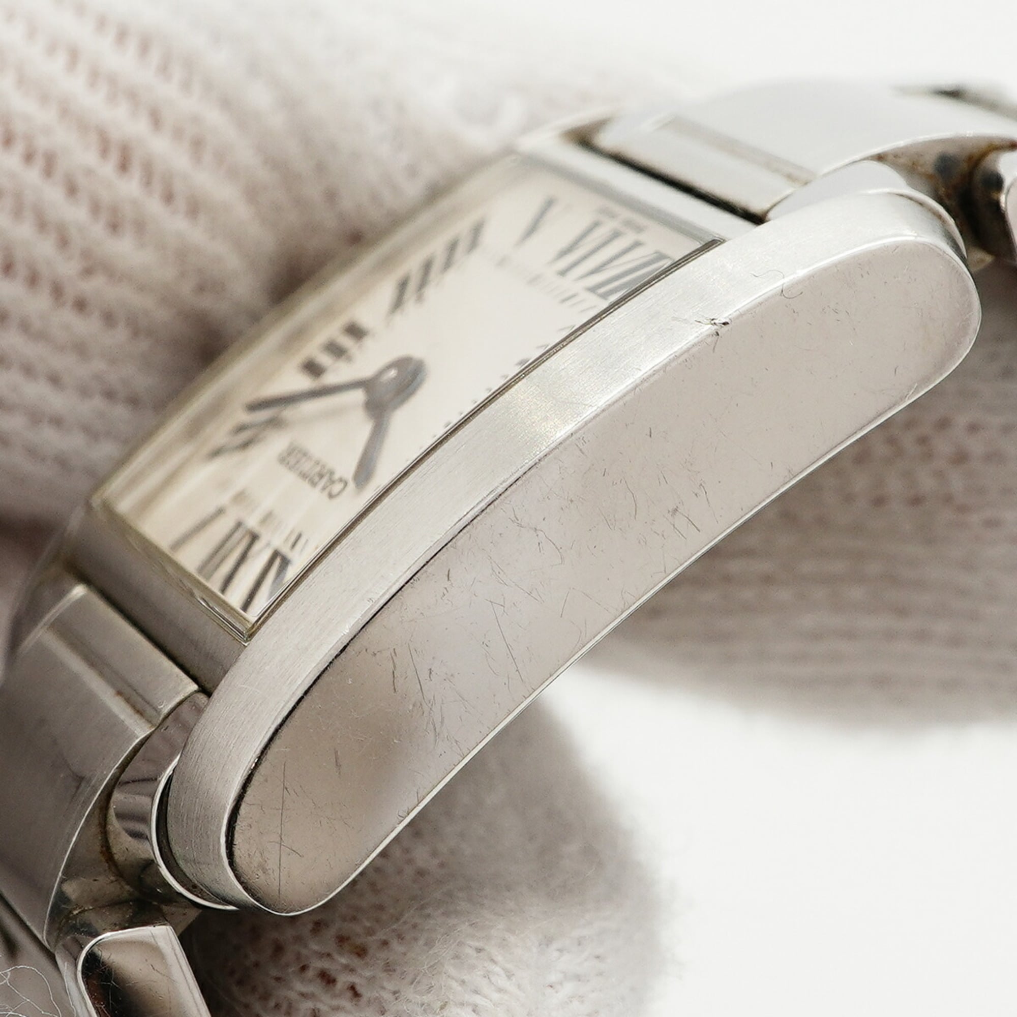 Cartier Tank francaise W51008Q3 Ivory Dial 20mm Watch