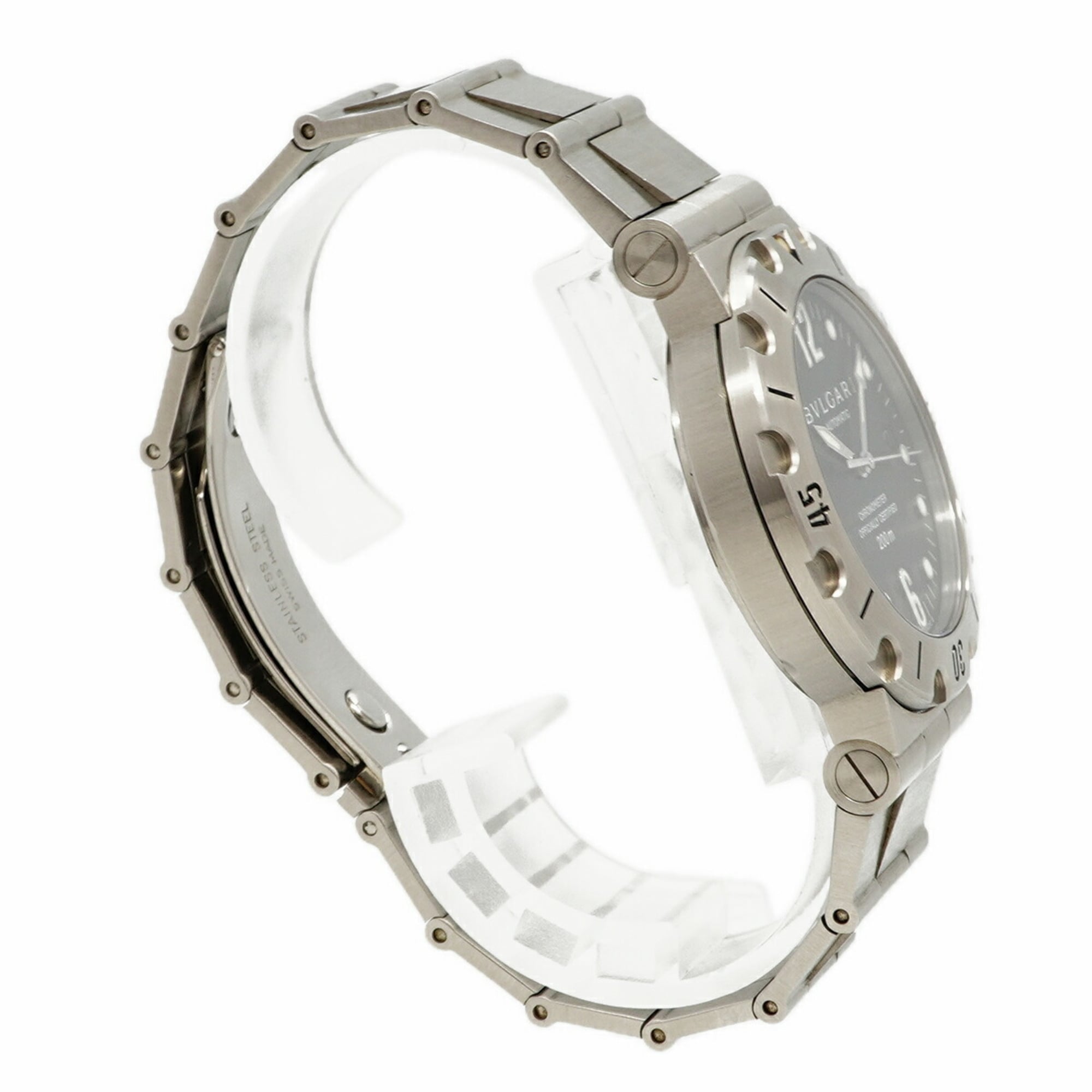 Bulgari Diagono scuba SD38S Black Dial 38mm Watch