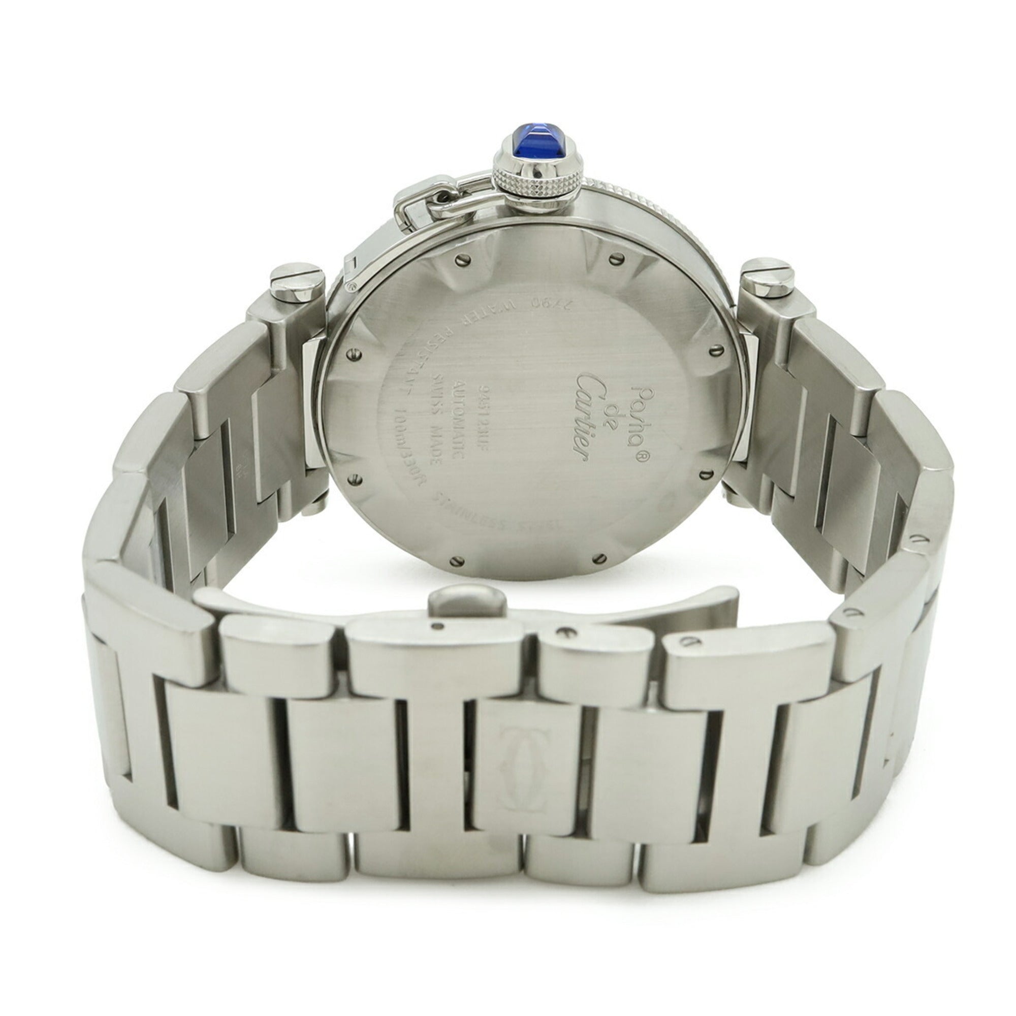 Cartier Pasha Seatimer, Silber Zifferblatt, Automatikwerk, Herrenuhr, W31080M7