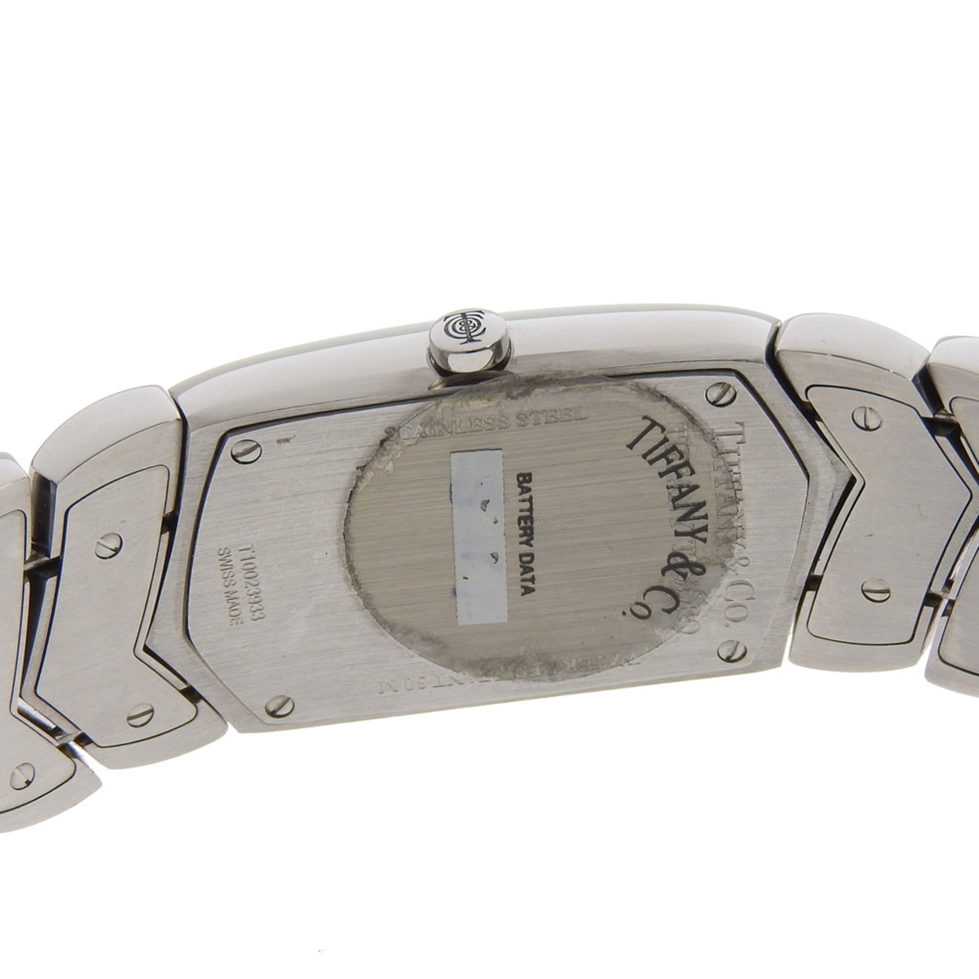 Tiffany & Co. Tisolo-dameshorloge Z6301.10, roestvrij staal, quartz, analoge wijzerplaat, zwarte wijzerplaat