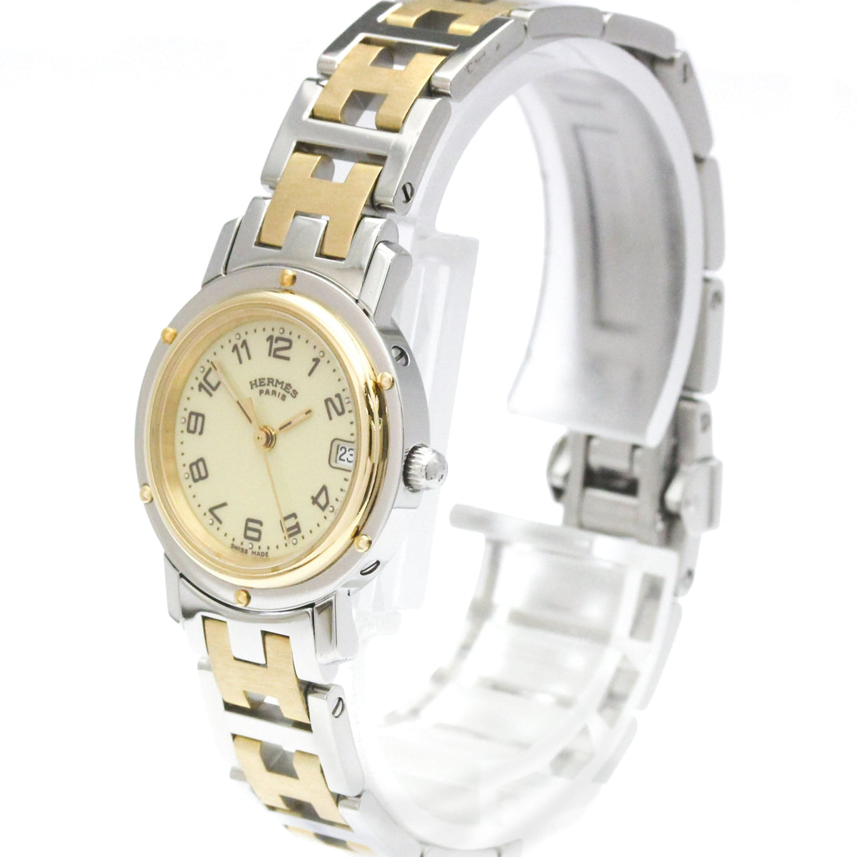 Montre Hermes Clipper CL4.220 Ivoire avec cadran de 24 mm