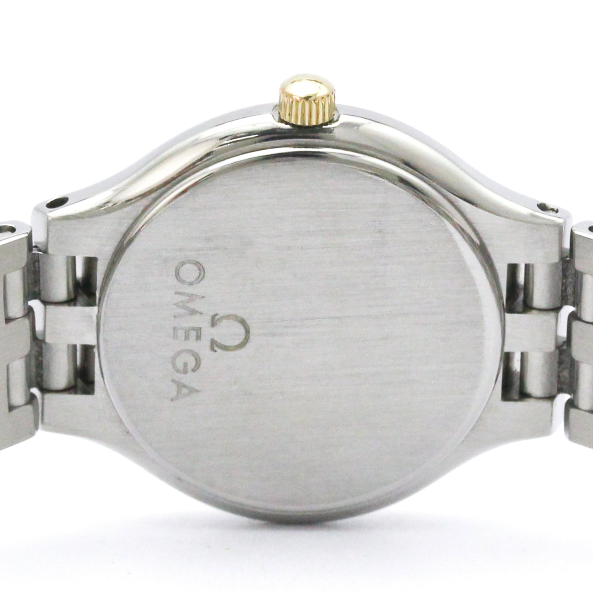 OMEGA De Ville Symbol Damenuhr aus 18-karätigem Gold und Edelstahl 595.0101