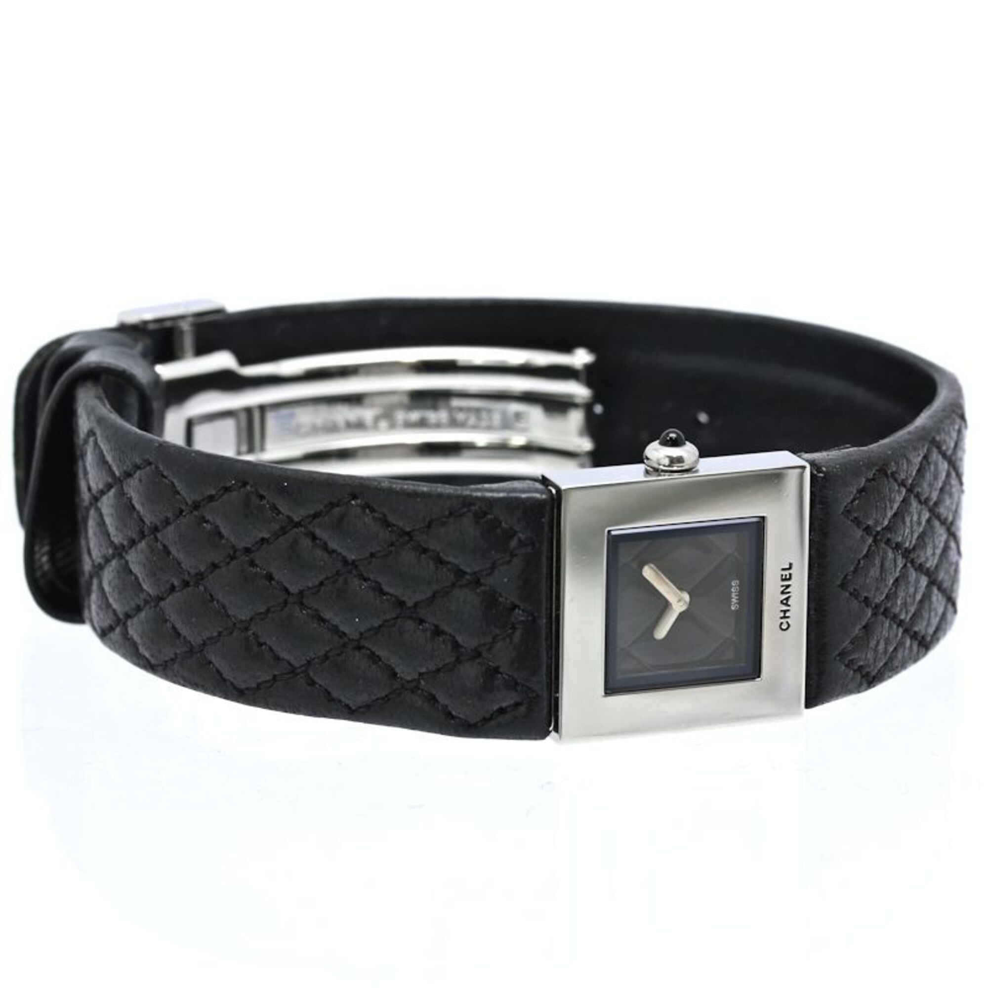 Chanel Matelasse H0116 Black Dial 19mm Watch
