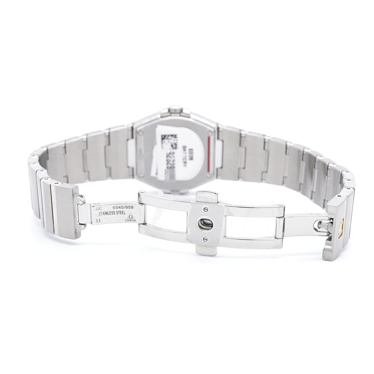 Omega Constellation mit Diamantlünette 12P 123.15.27.60.55.002 Weiß Zifferblatt 27 mm Uhr