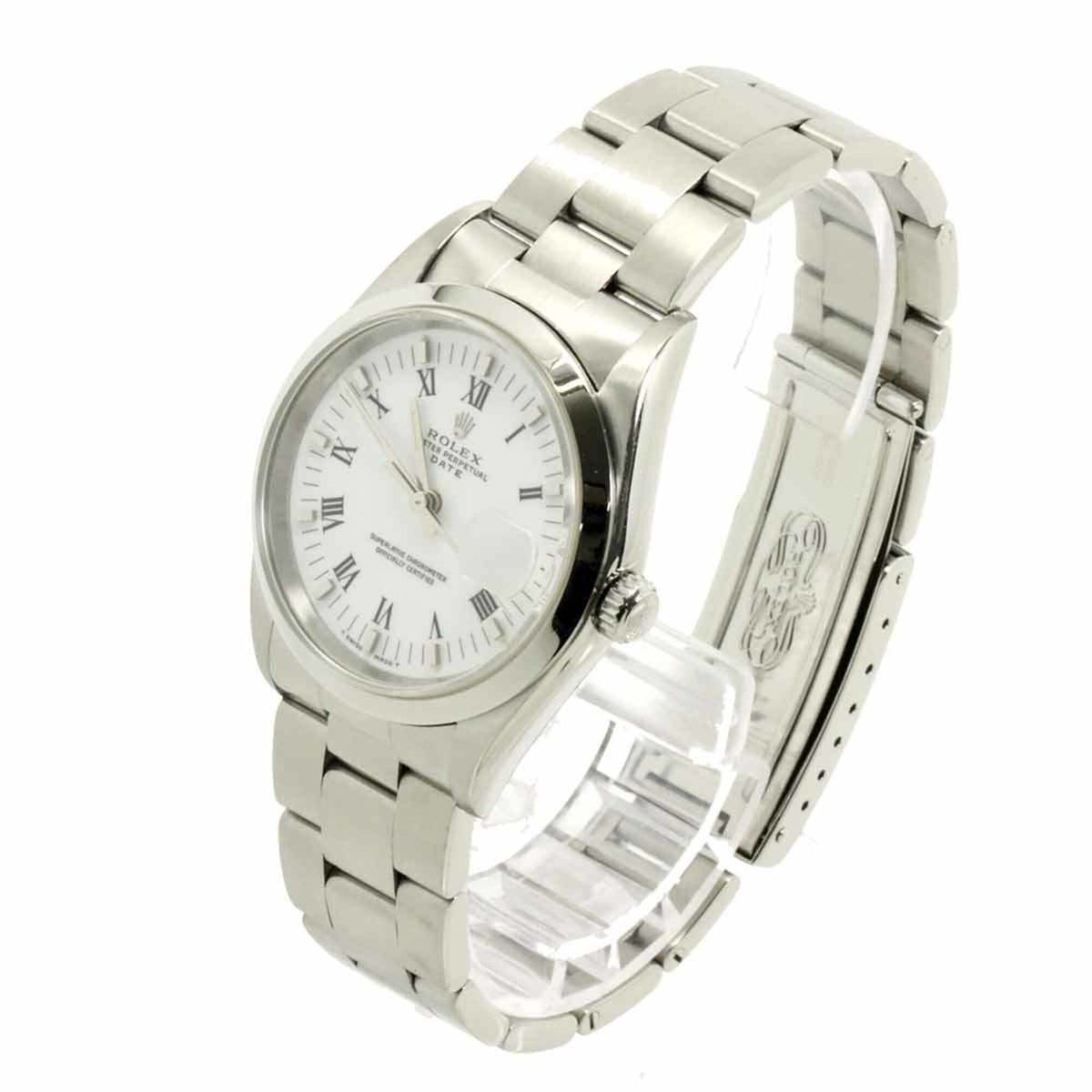 Montre Rolex Oyster Perpetual Date 15200 Blanc cadran de 34 mm