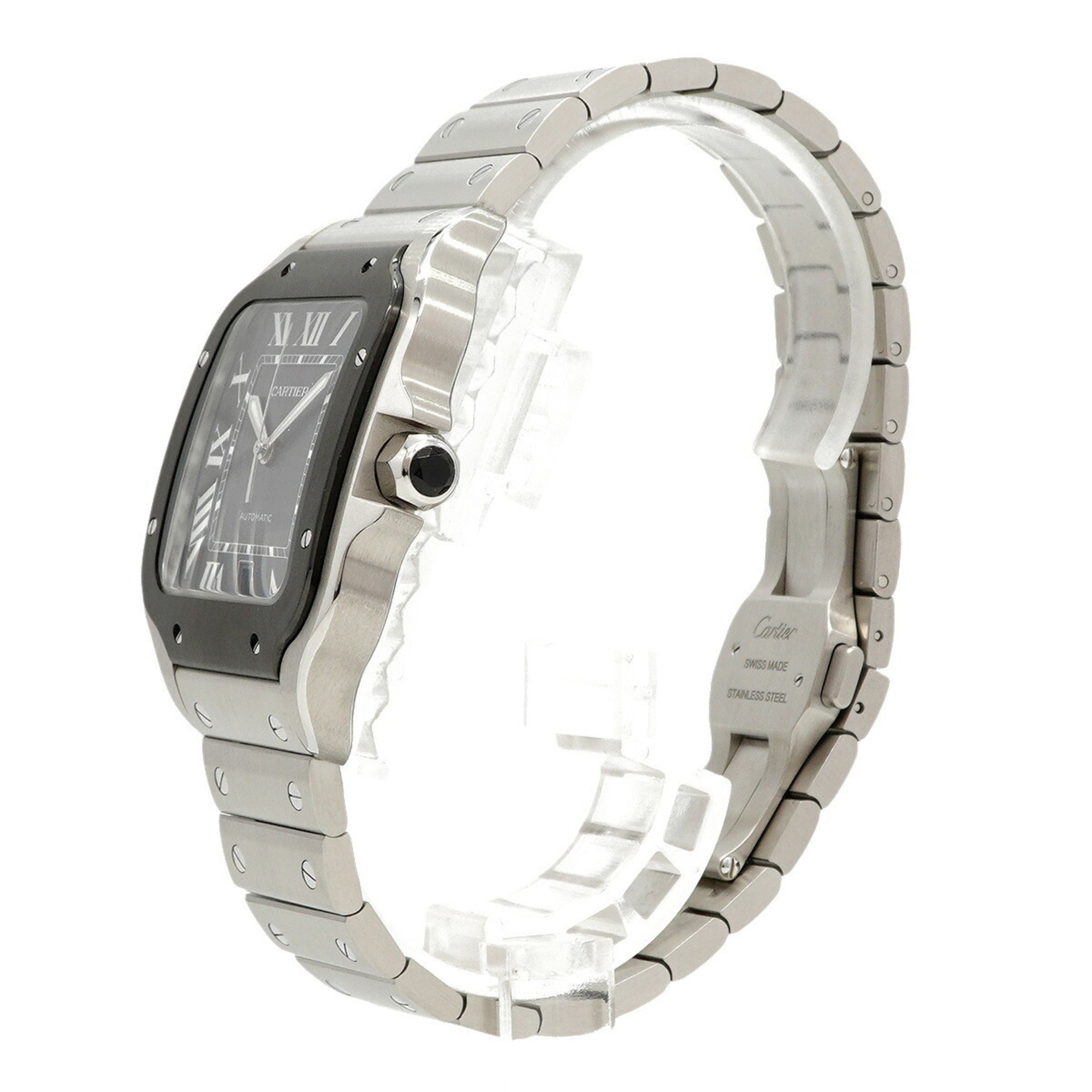 Cartier Santos LM WSSA0037 Gray Dial Men's Watch