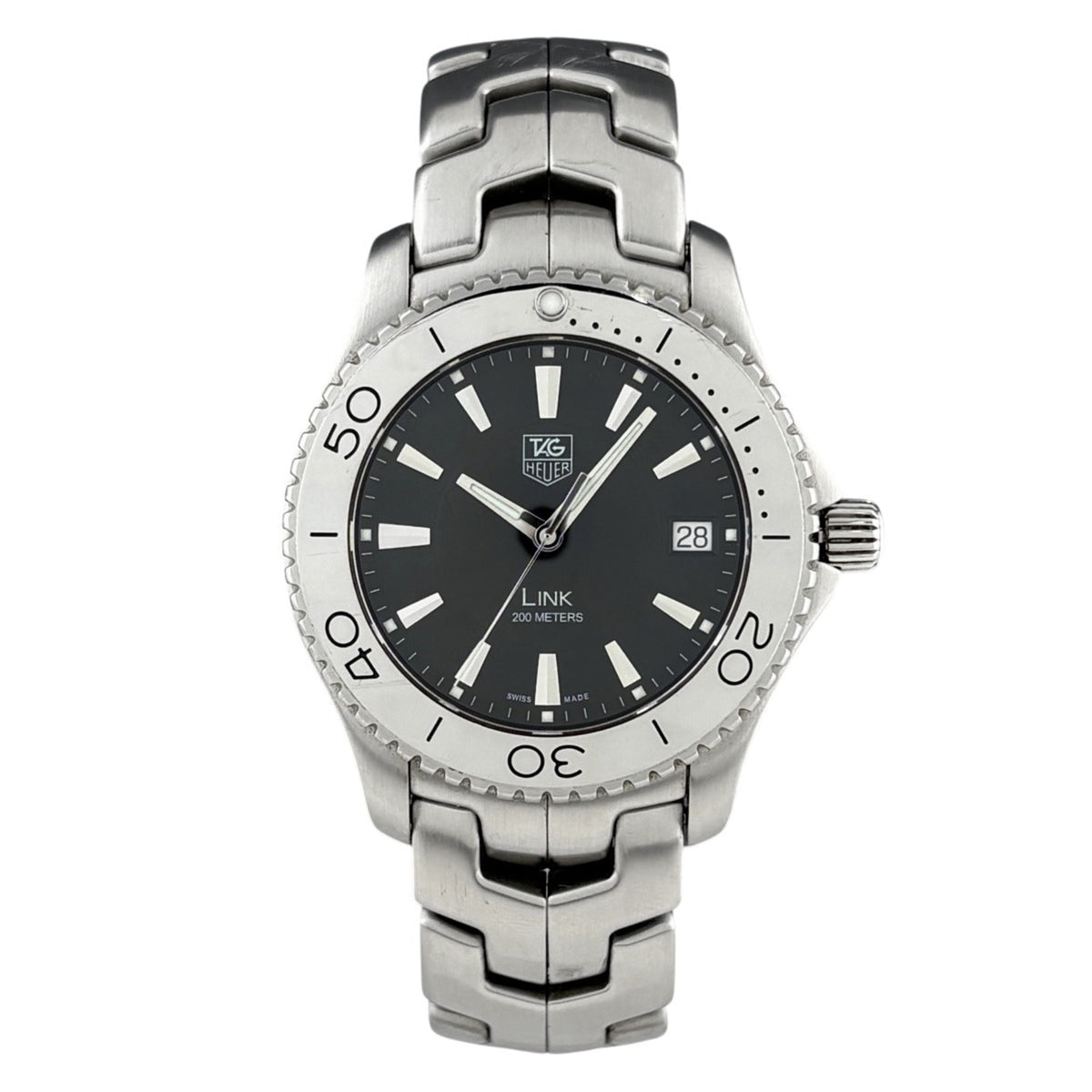 TAG Heuer LINK wj1110-0 Schwarz Zifferblatt 38 mm Uhr