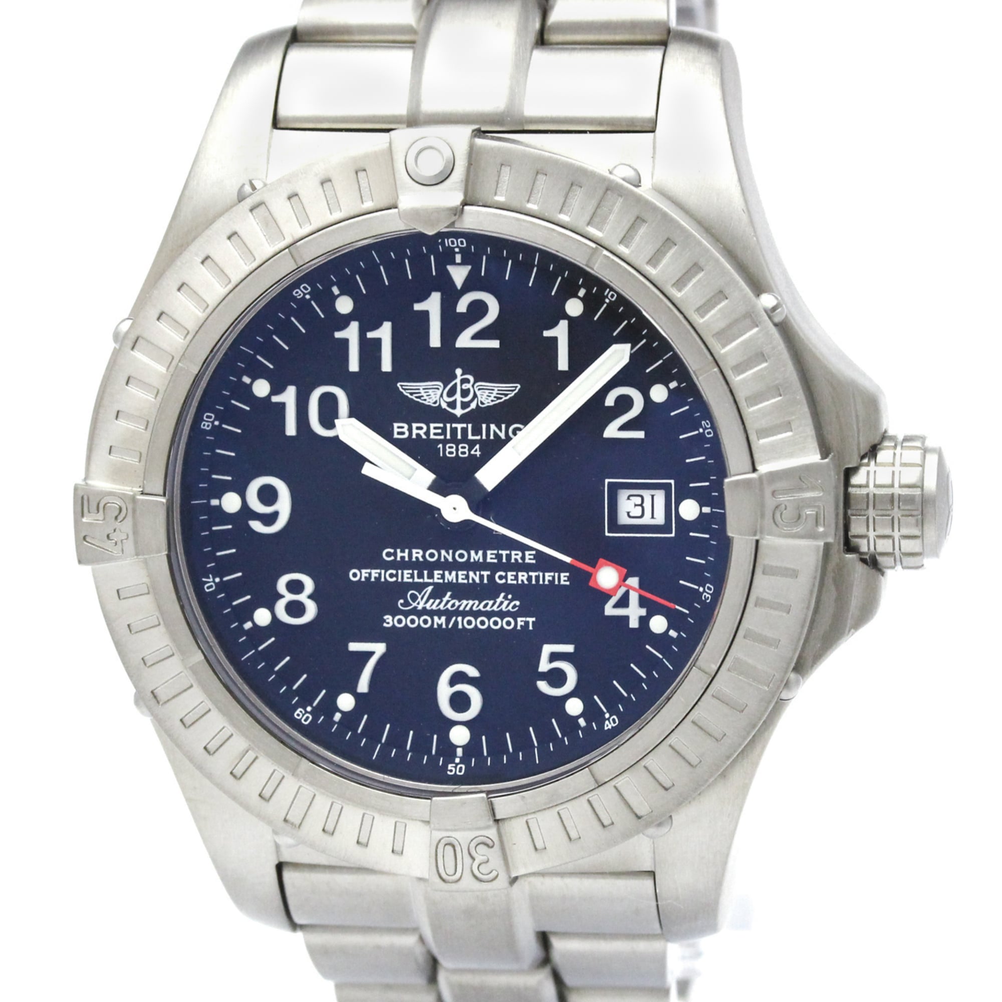 Breitling Avenger E17370 Black Dial 44mm Watch